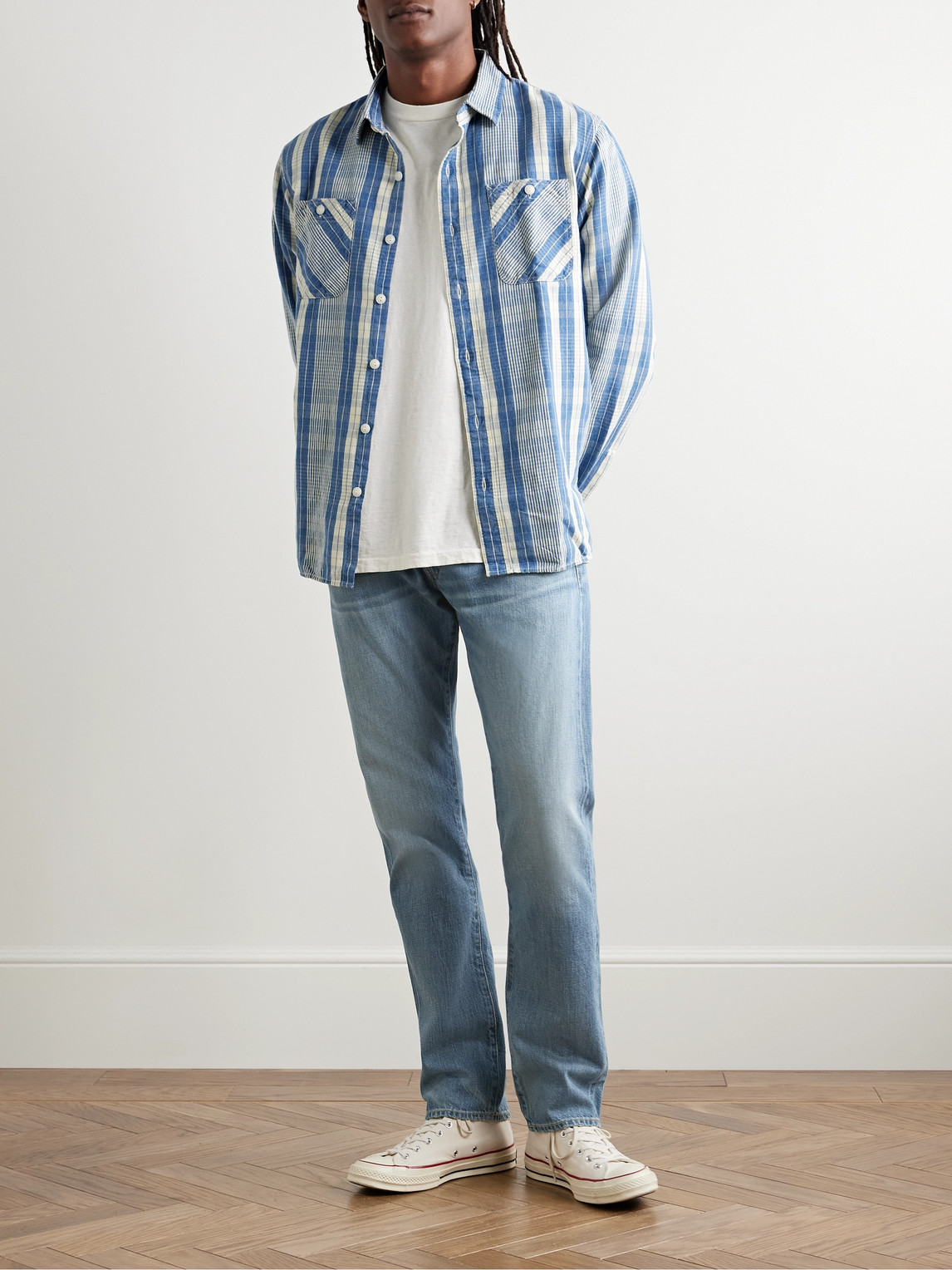 Rrl Slim-fit Jeans In Blue