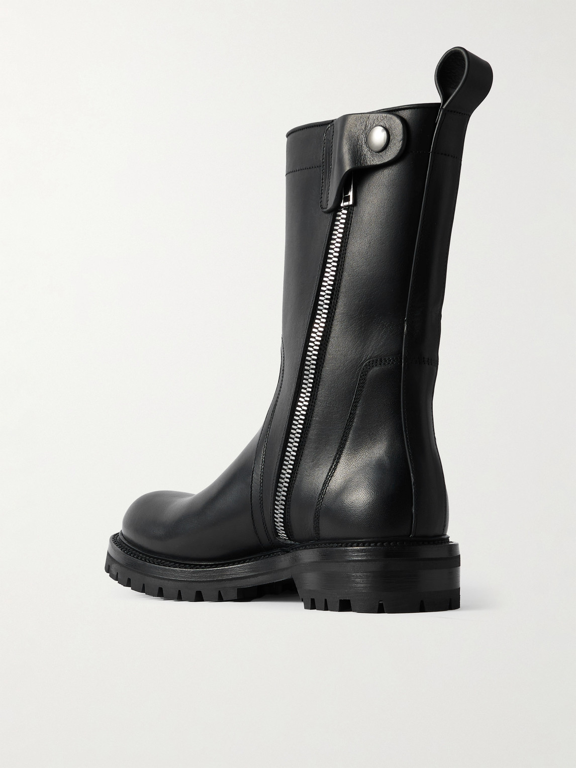 Rick Owens Army Creeper Leather Boots In Black
