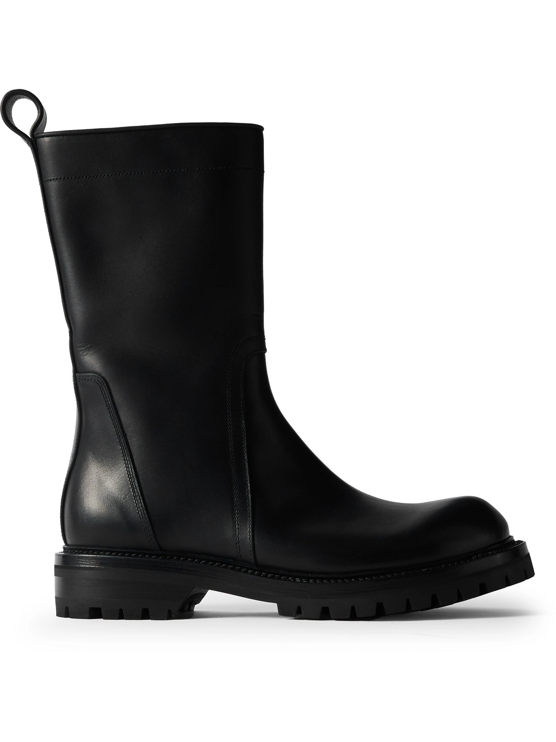Rick Owens Army Creeper Leather Boots In Black