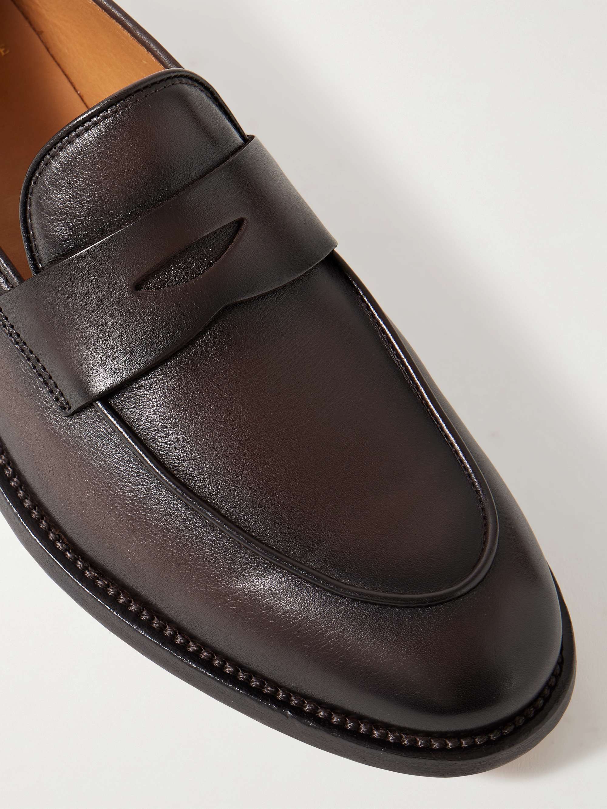 OFFICINE CREATIVE Opera Suede Penny Loafers