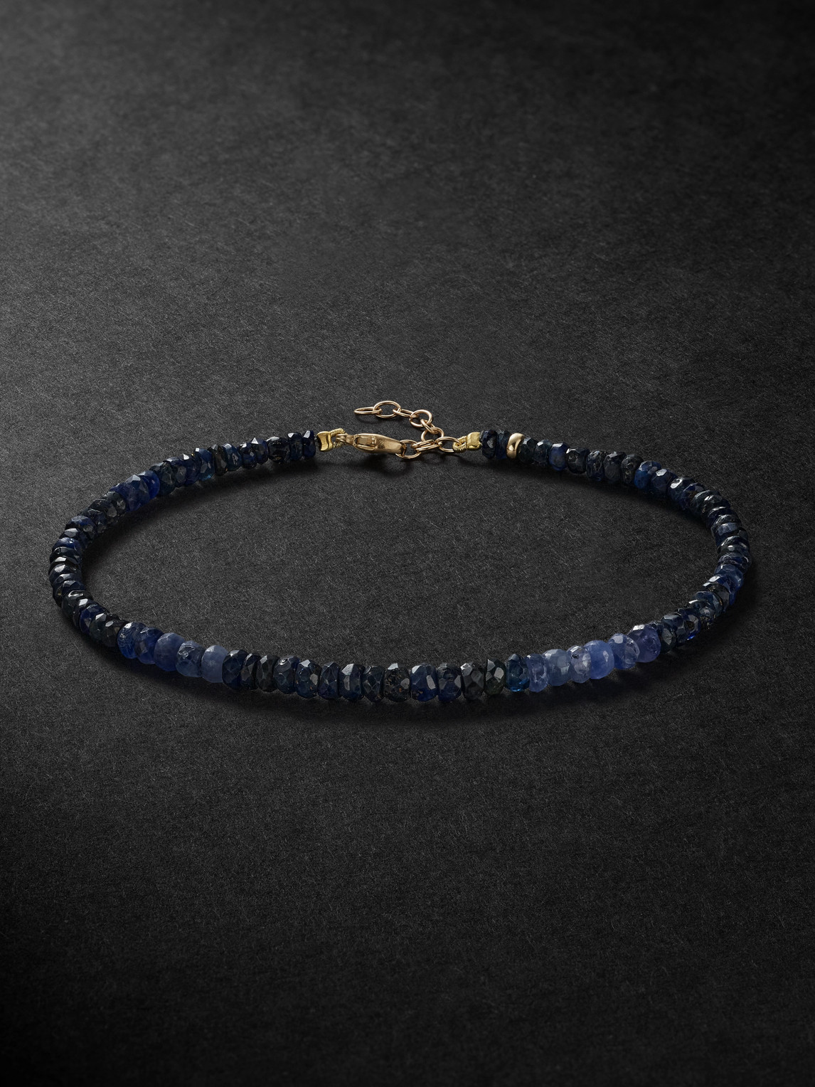 Jia Jia Gold Sapphire Beaded Bracelet In Blue