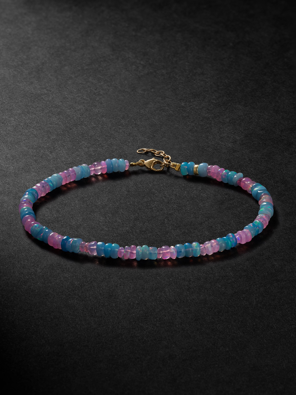 Jia Jia Gold Opal Beaded Bracelet In Pink