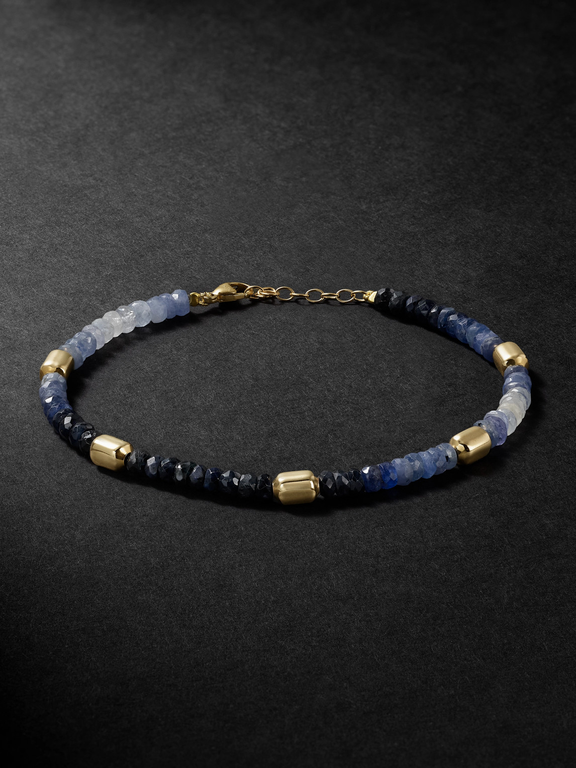 Jia Jia Arizona Gold Sapphire Beaded Bracelet