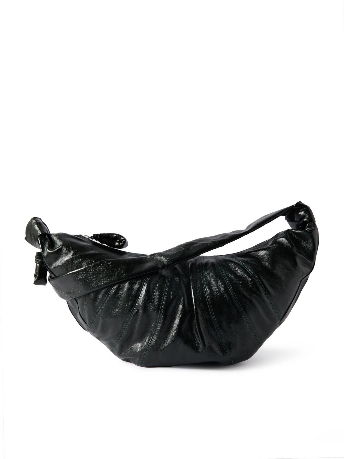 Lemaire Croissant Large Coated-cotton Messenger Bag In Green