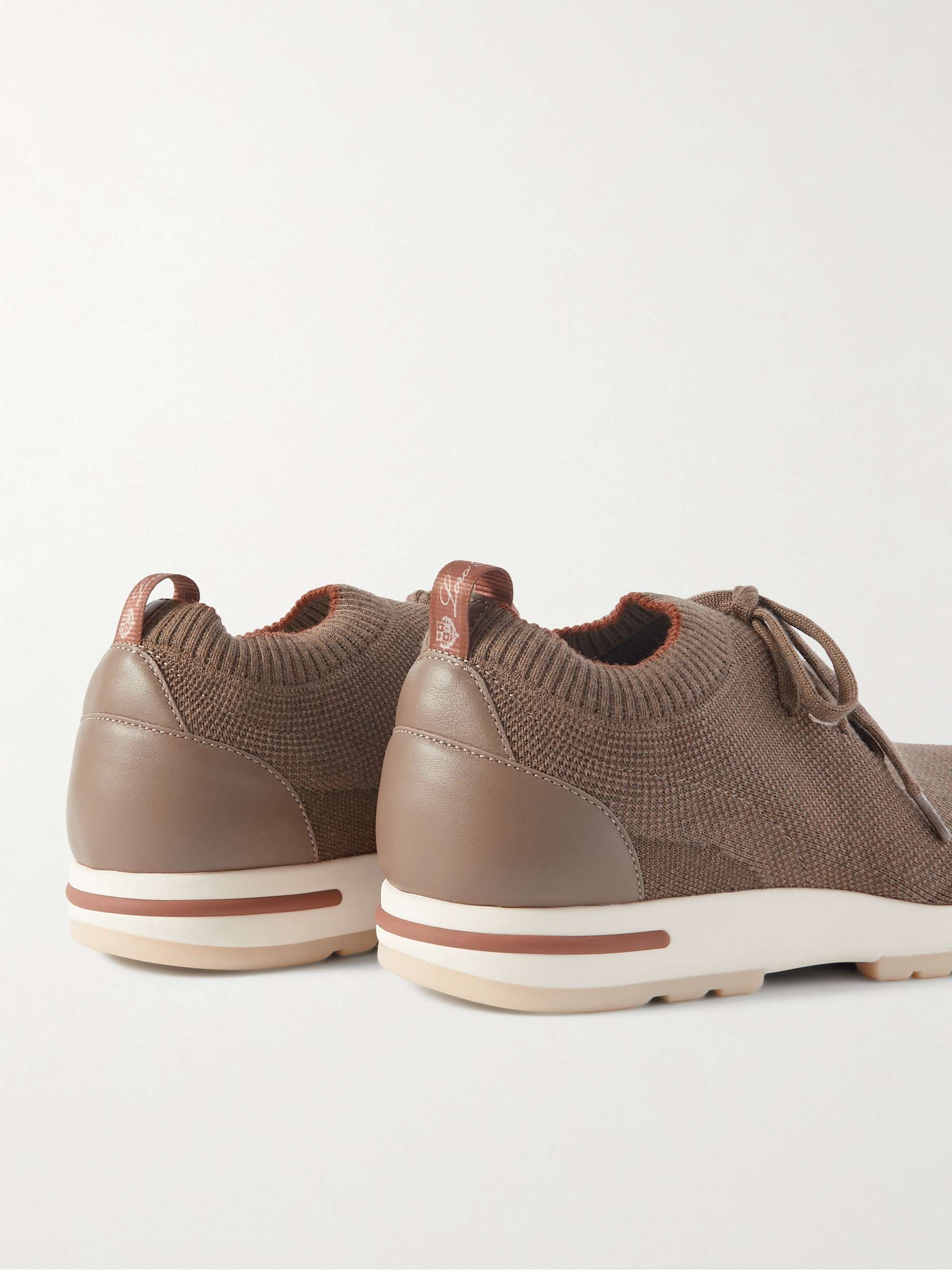 LORO PIANA Sneakers in lana Wish con finiture in pelle 360 Flexy Walk