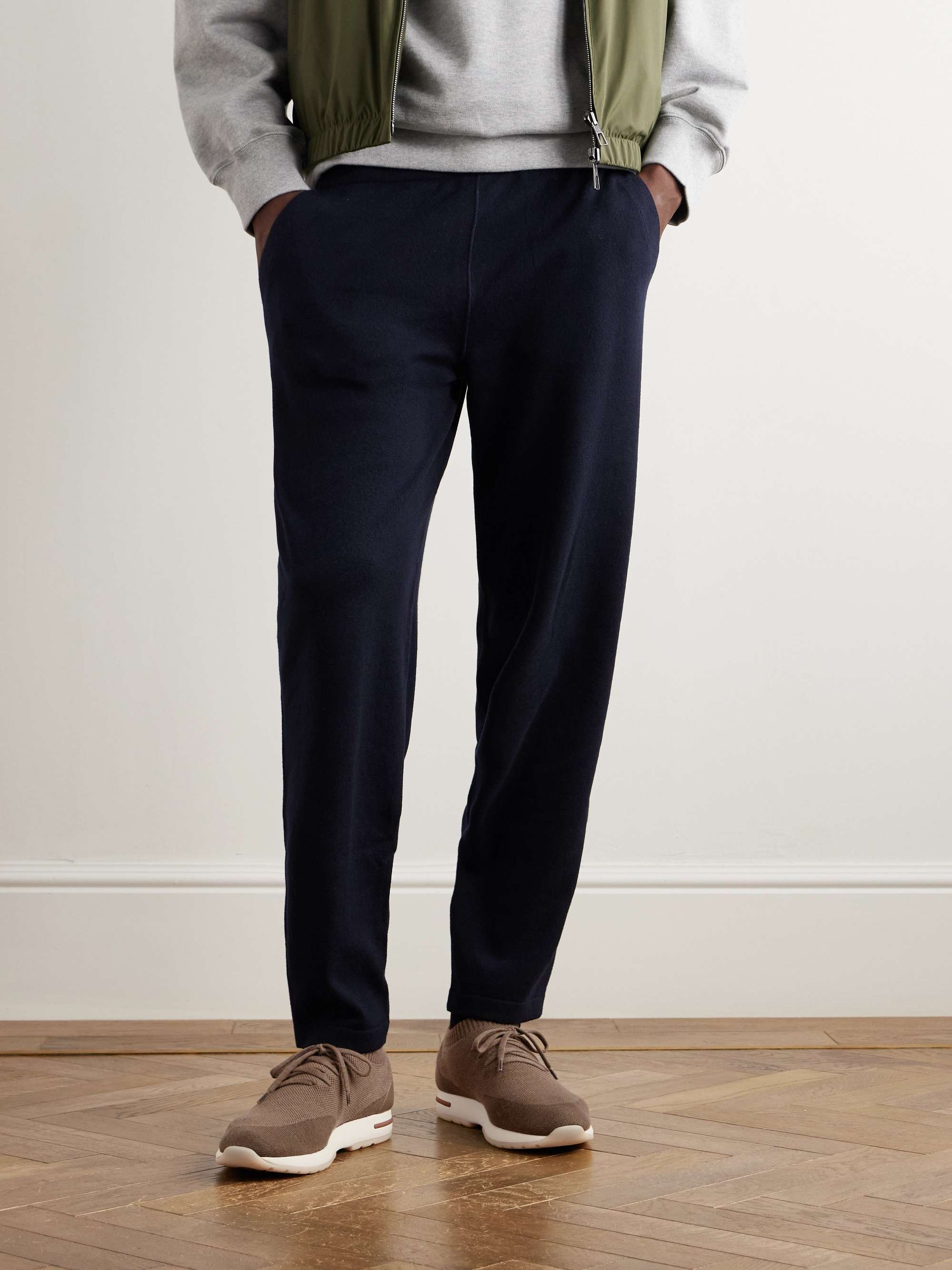LORO PIANA Sneakers in lana Wish con finiture in pelle 360 Flexy Walk