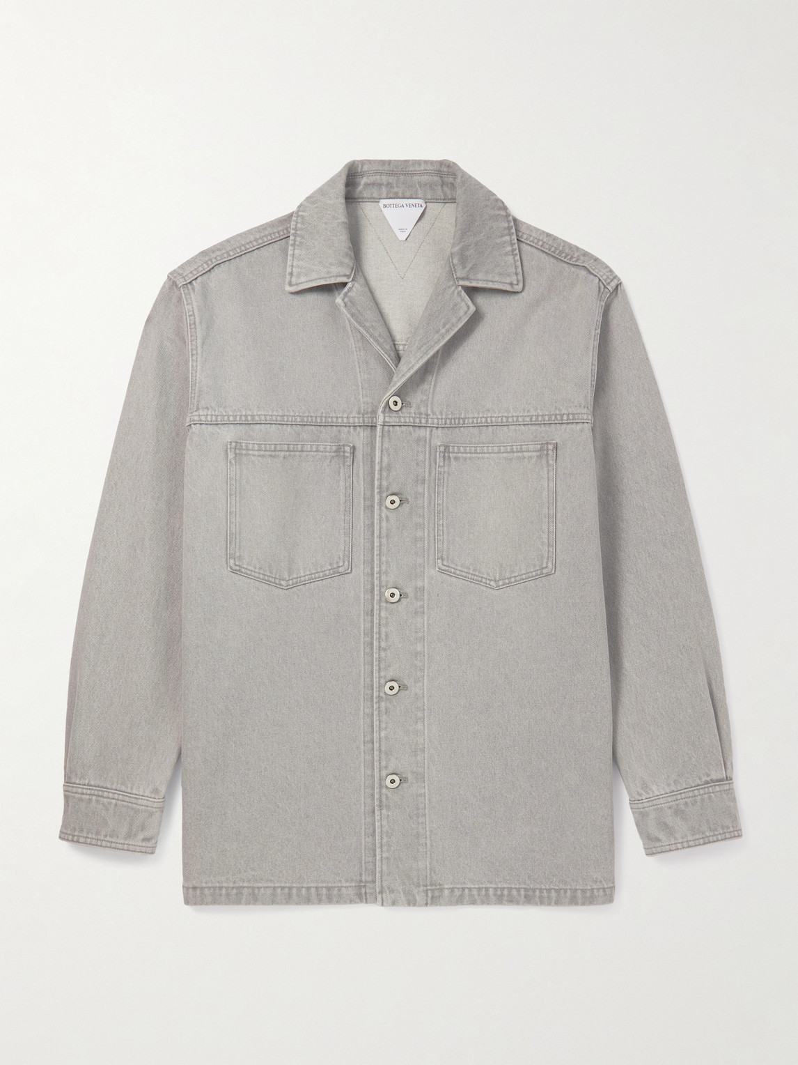 Bottega Veneta Camp-Collar Denim Overshirt - Men