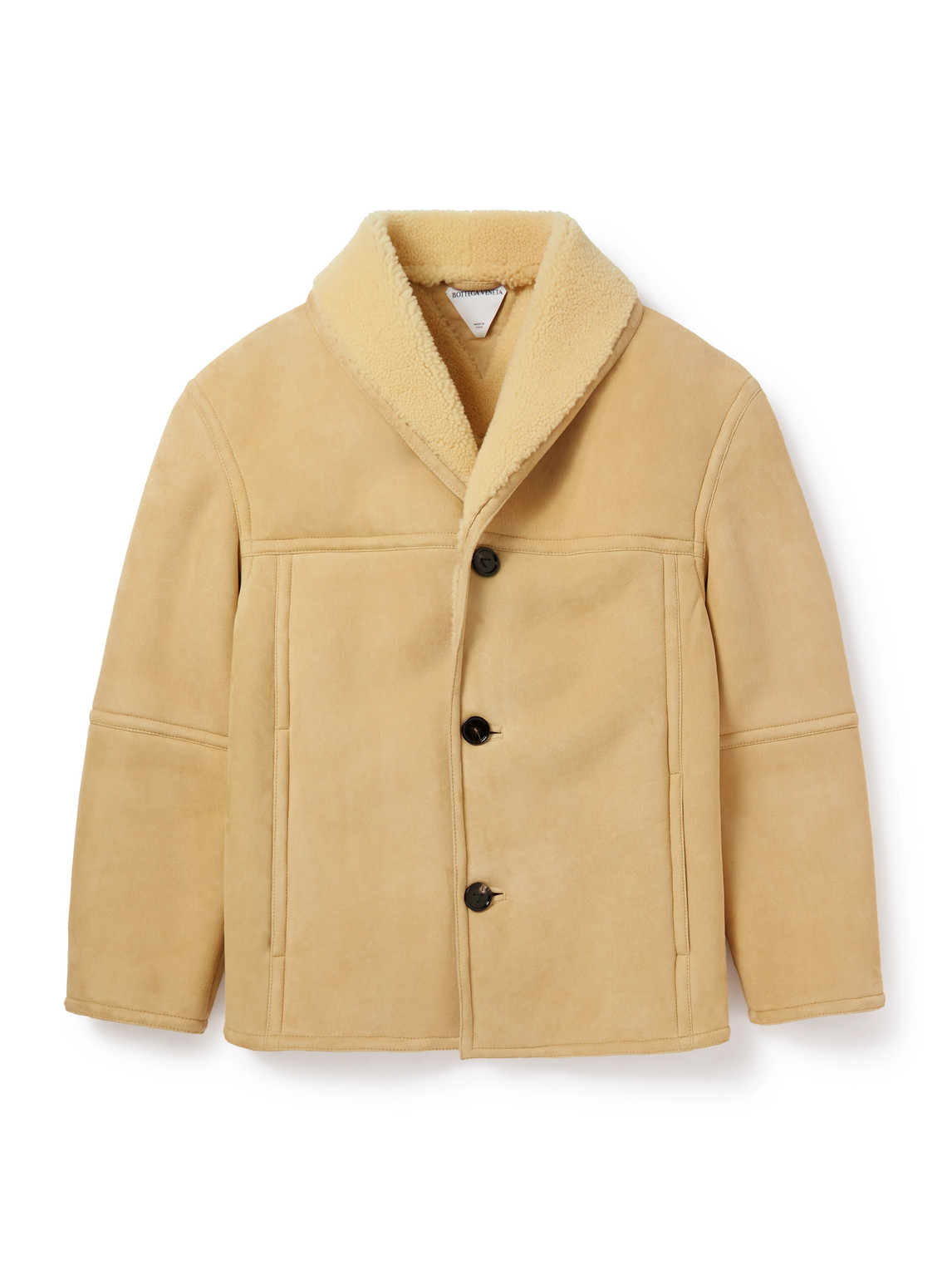 Shawl-Collar Shearling Jacket
