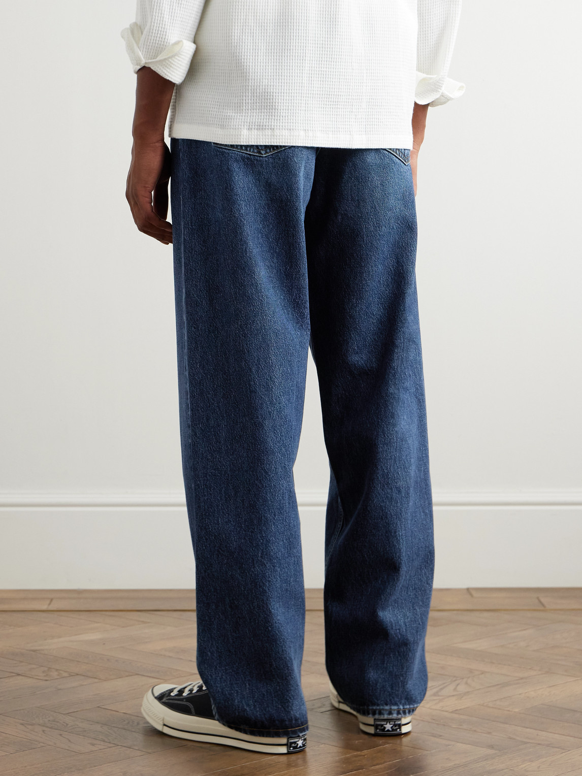 Agolde Fusion Straight-leg Organic Jeans In Blue