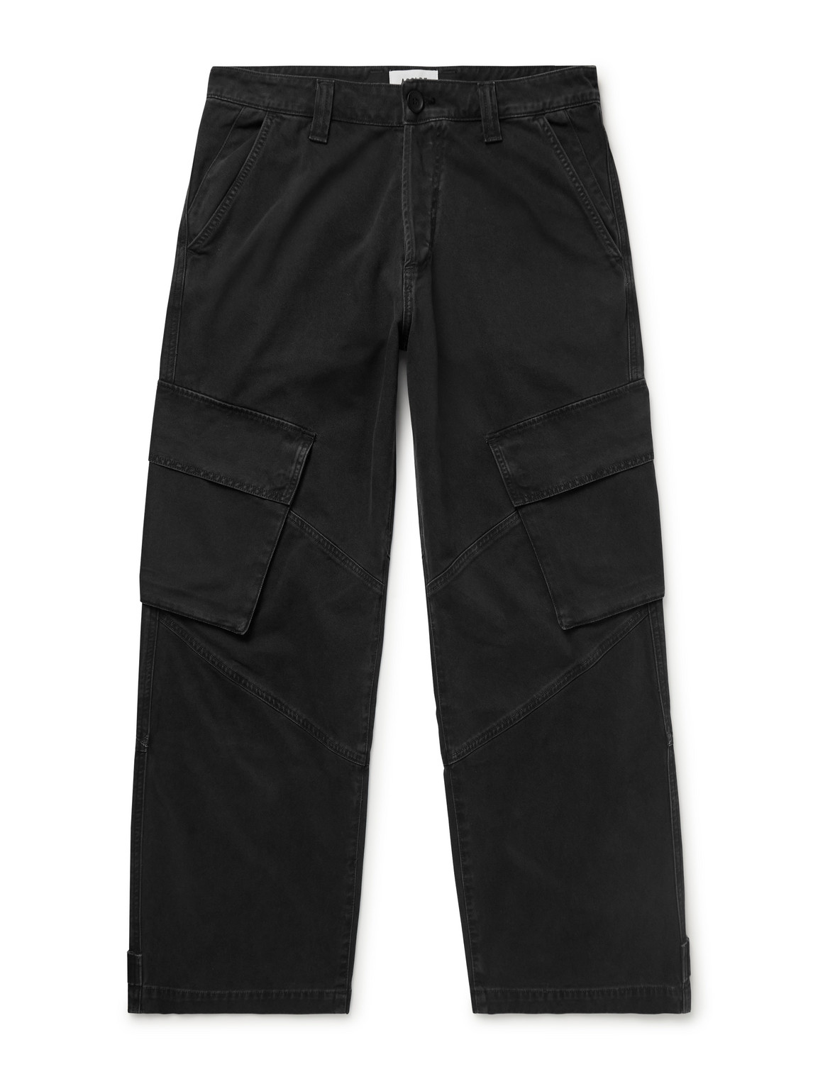 Wilson Wide-Leg Cotton-Twill Cargo Trousers