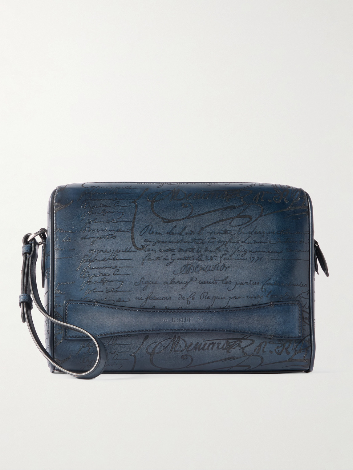 Berluti Rosewood Neo Scritto Venezia Leather Pouch - Men