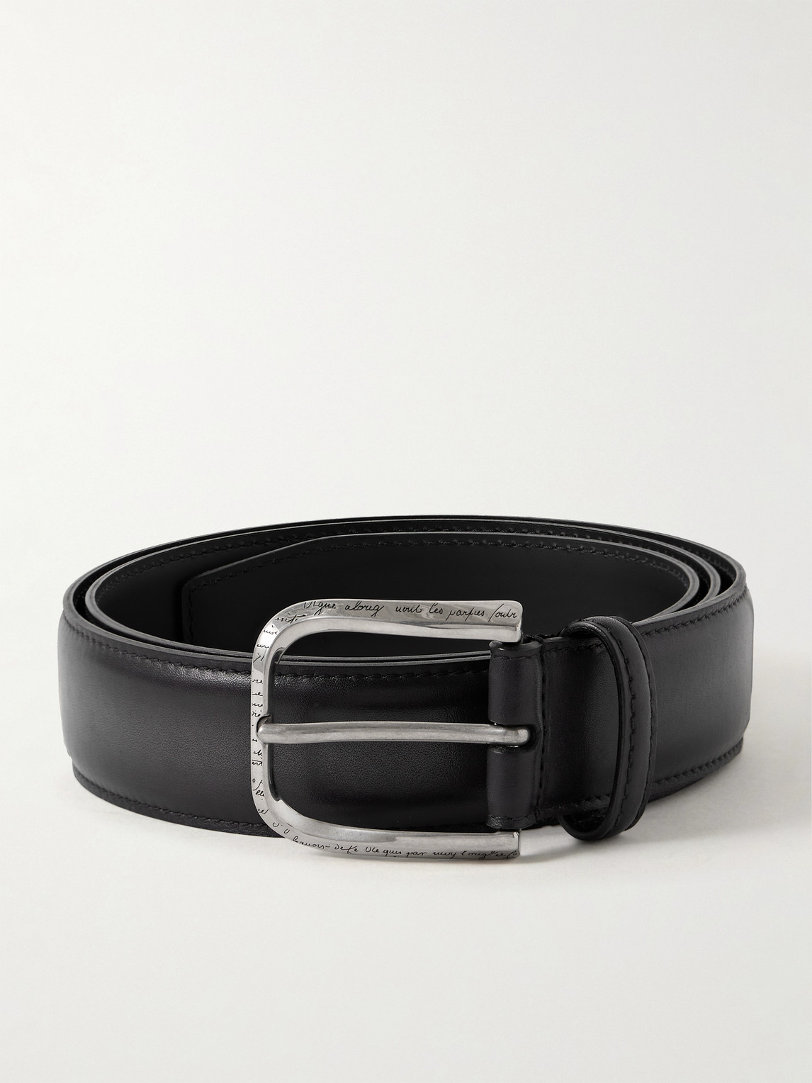 Berluti 3.5cm Scritto Venezia Leather Belt - Men