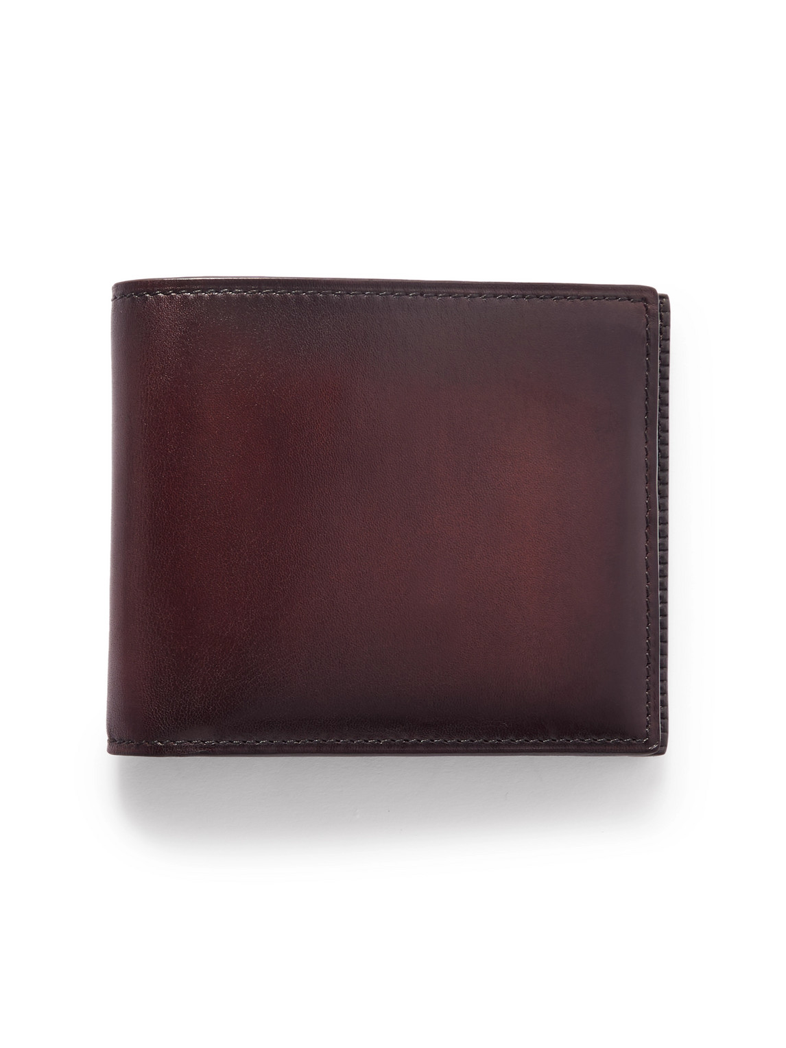 Berluti Venezia Leather Billfold Wallet In Burgundy