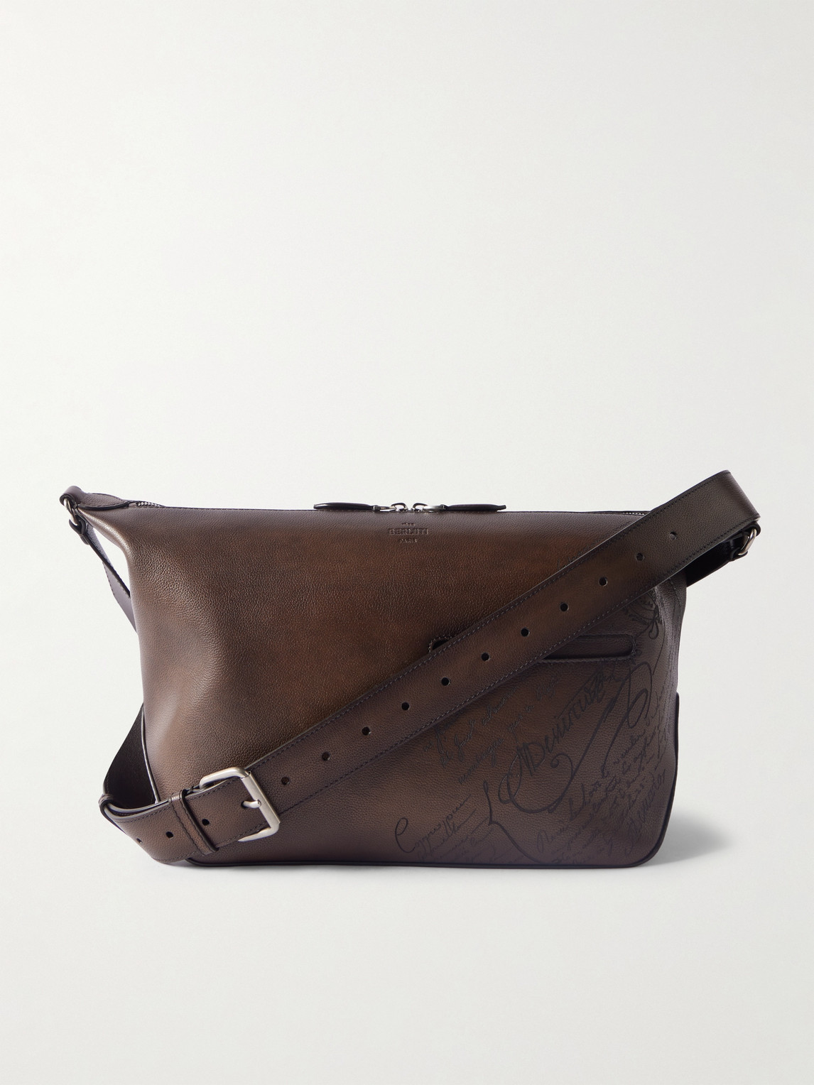 Berluti Toujours Scritto Venezia Leather Messenger Bag - Men