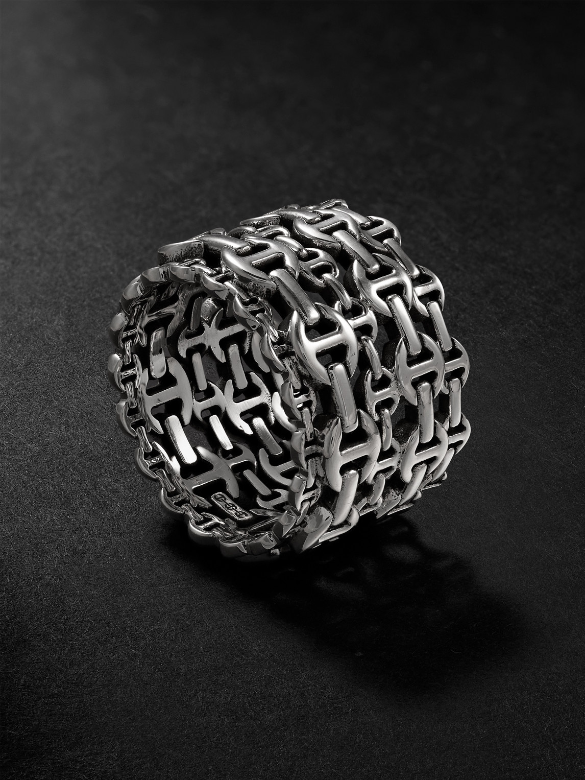 Hoorsenbuhs Damash Multi-stacked Sterling Silver Ring