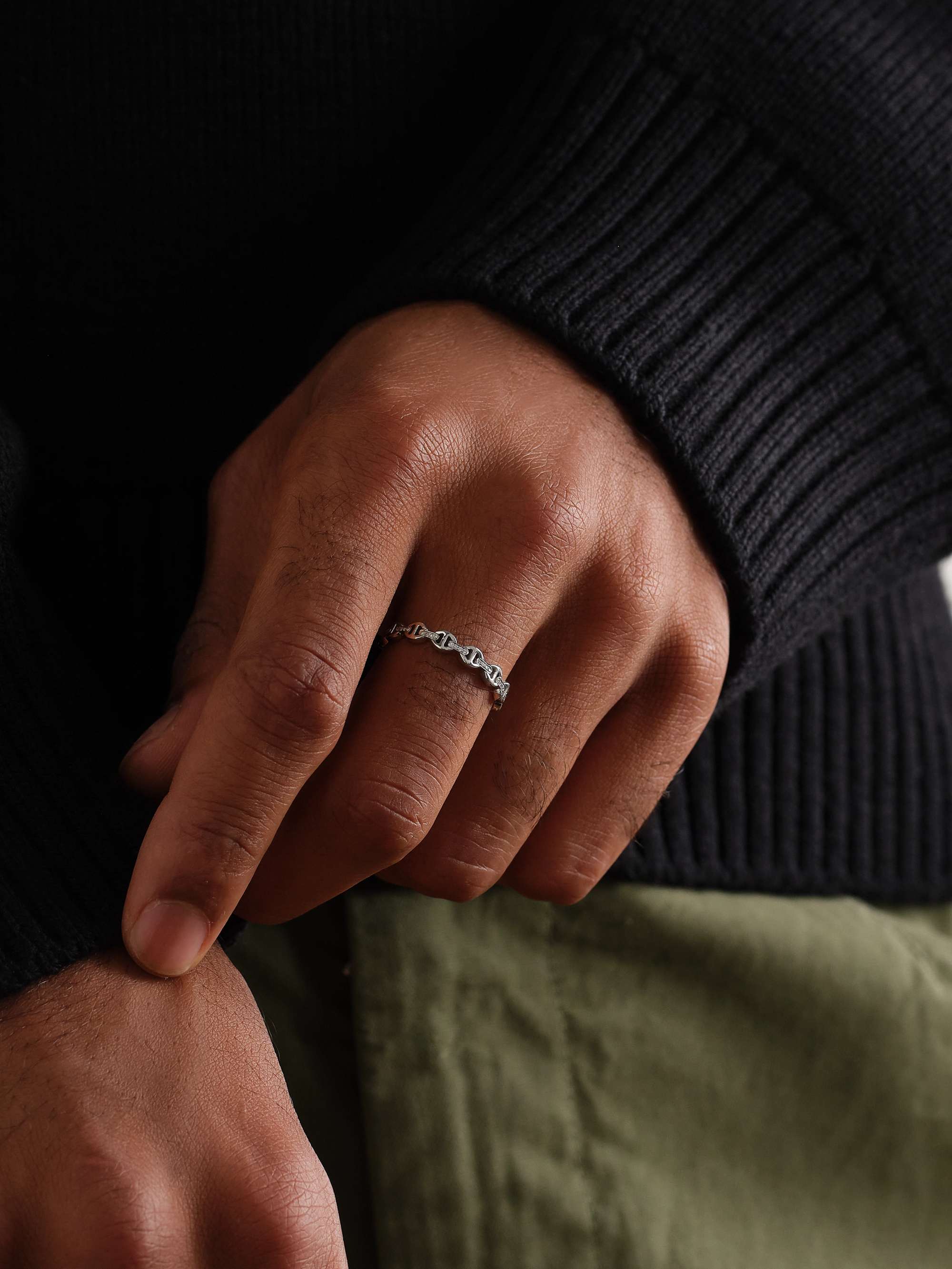 HOORSENBUHS Dame Tri-Link 18-Karat Gold Ring for Men | MR PORTER