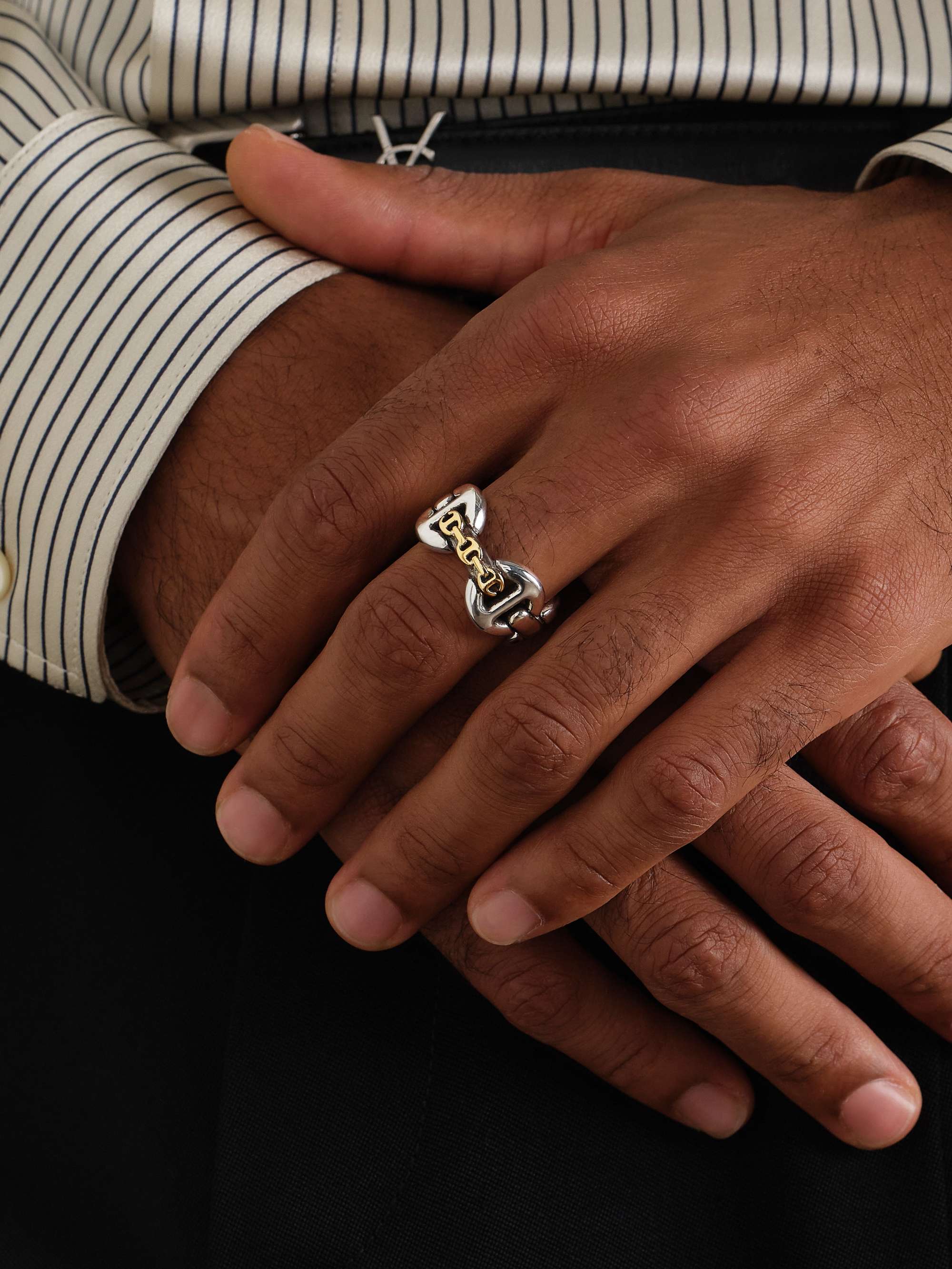 HOORSENBUHS Phantom III Sterling Silver Ring for Men | MR PORTER