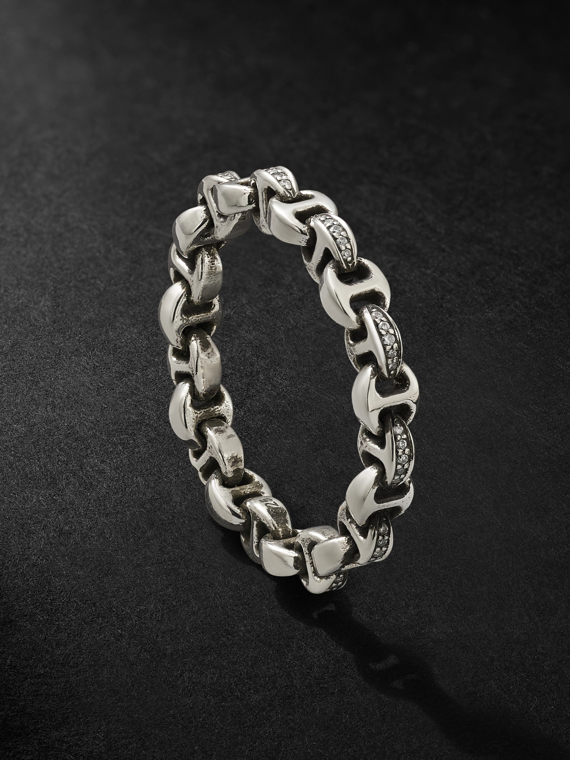 Hoorsenbuhs Strut Sterling Silver Diamond Ring