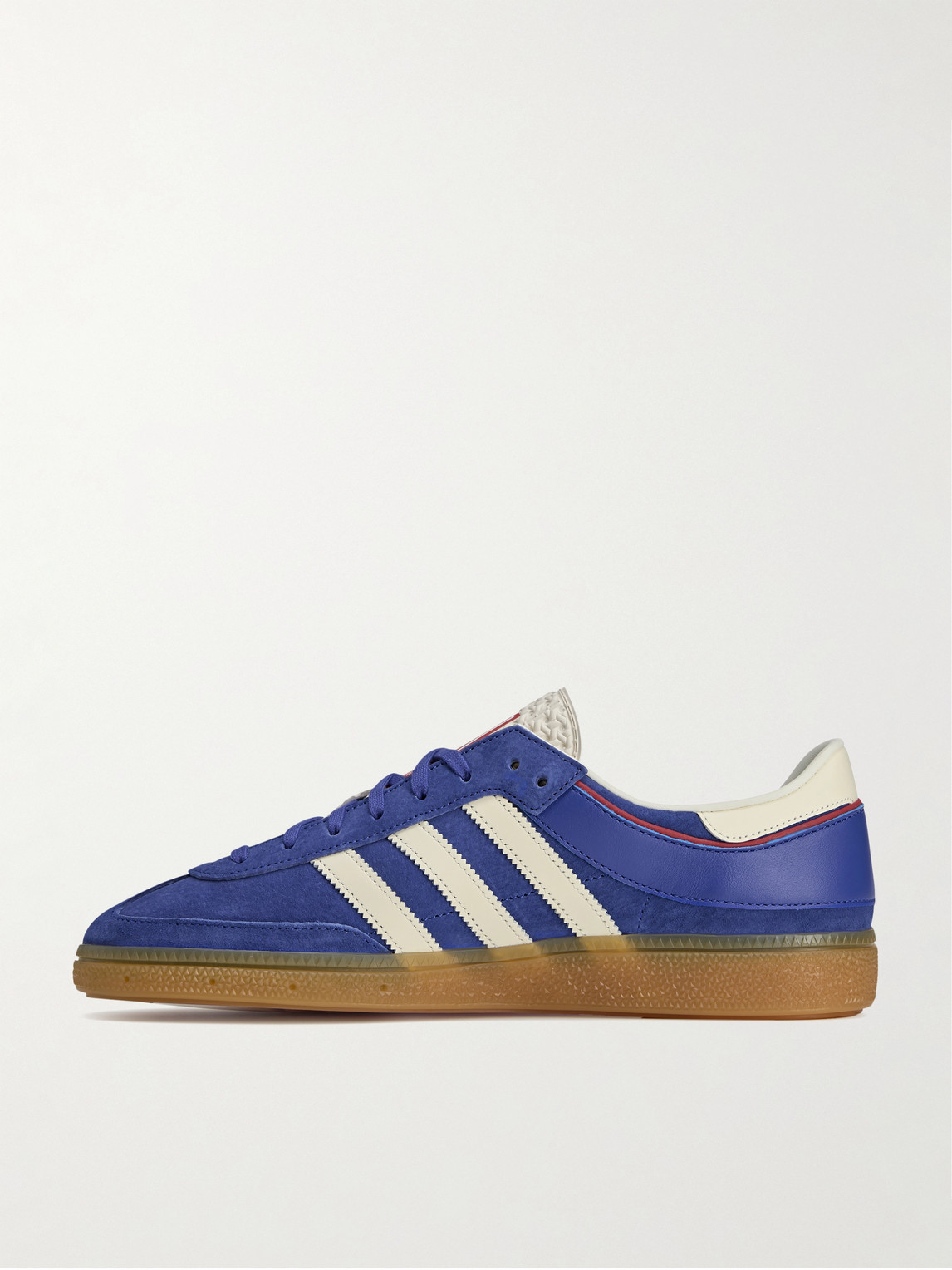 Adidas Originals Handball Cup Spezial Leather-trimmed Suede Sneakers In Blue