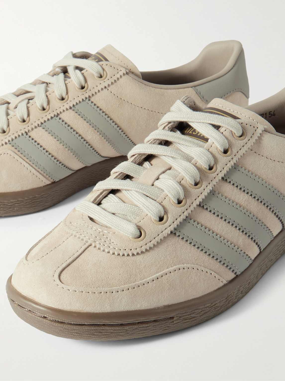 Adidas Originals Failsworth Spzl Leather-trimmed Suede Sneakers In Neutrals