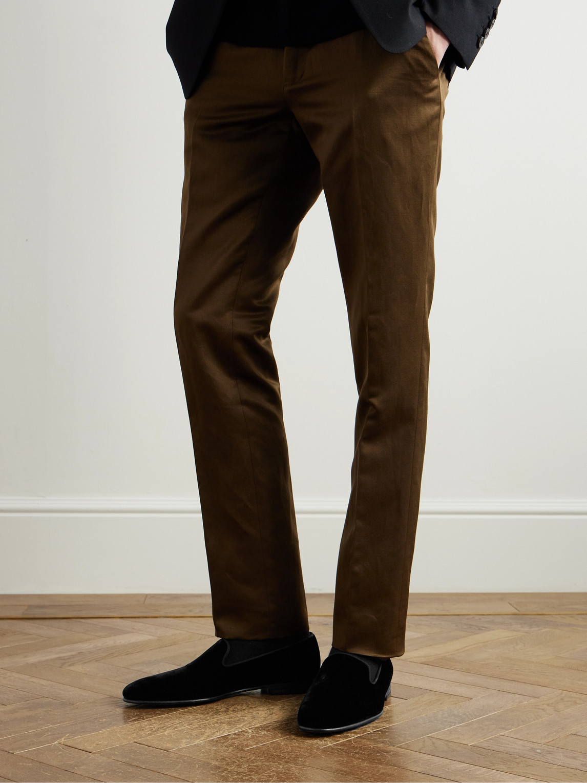 Mario Grosgrain-Trimmed Velvet Loafers — 2