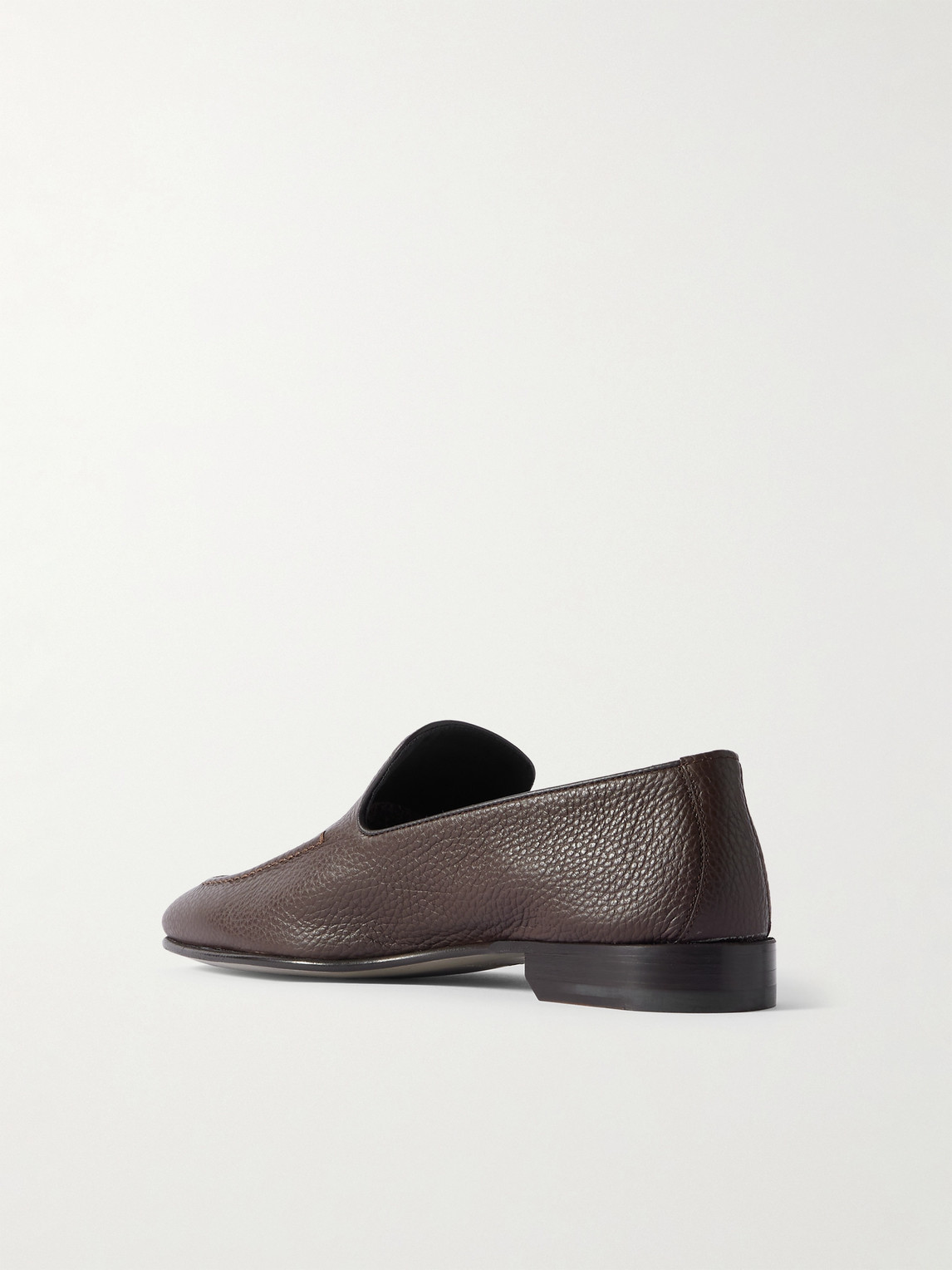 Manolo Blahnik Truro Full-grain Leather Loafers In Brown