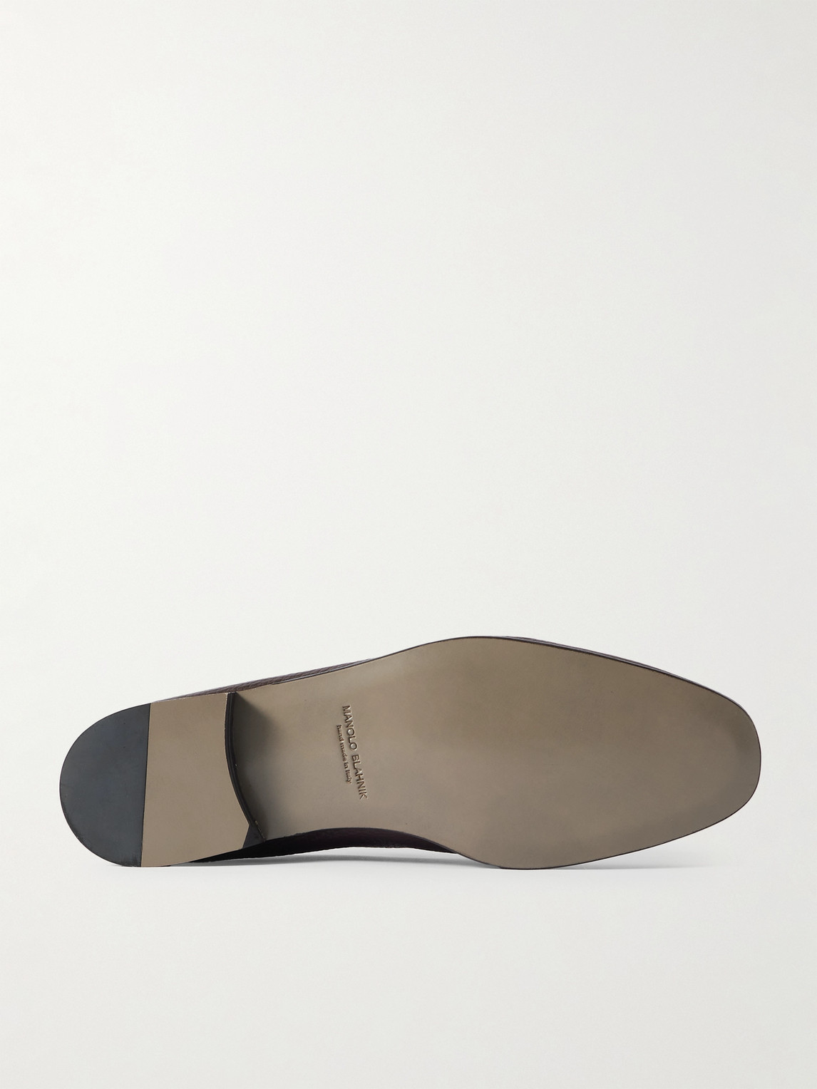 Manolo Blahnik Truro Full-grain Leather Loafers In Brown