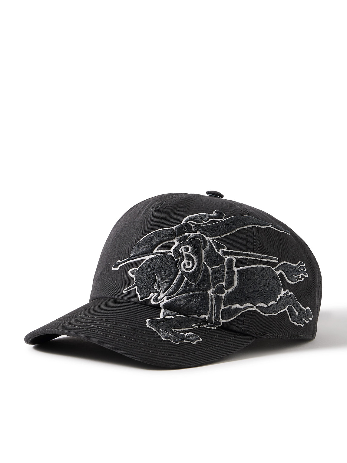 Burberry - Appliquéd Cotton-Twill Baseball Cap - Curated Menswear
