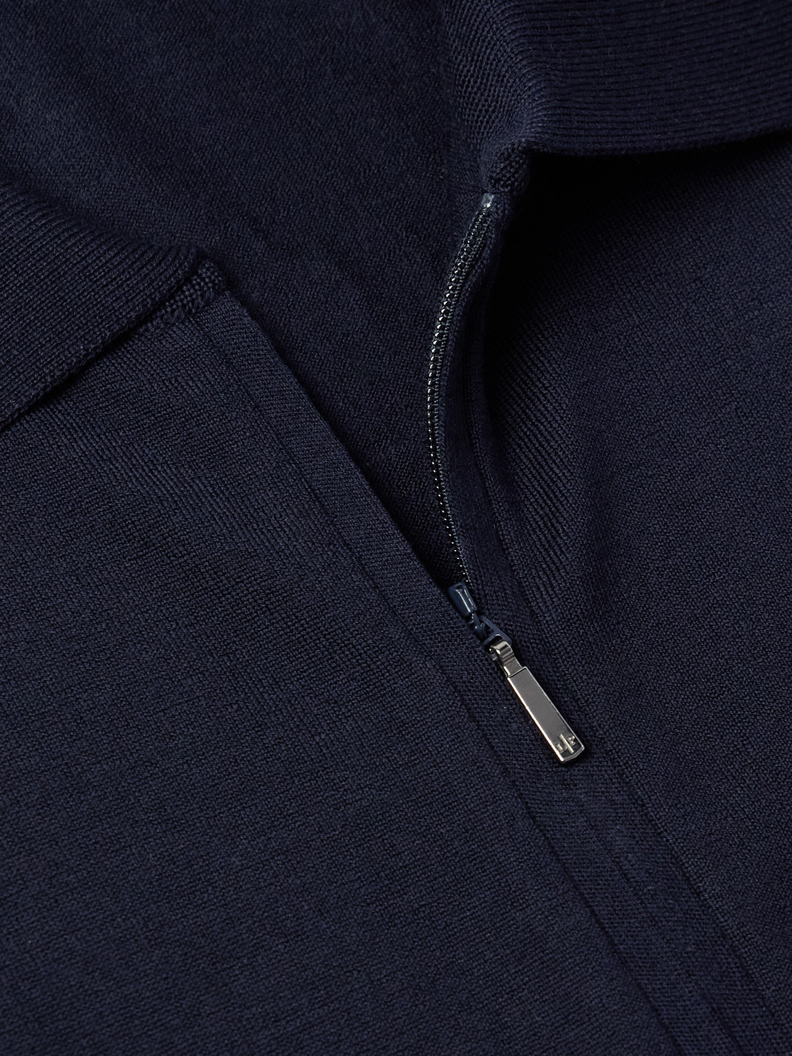 Loro Piana Wish® Wool Polo Shirt In Blue