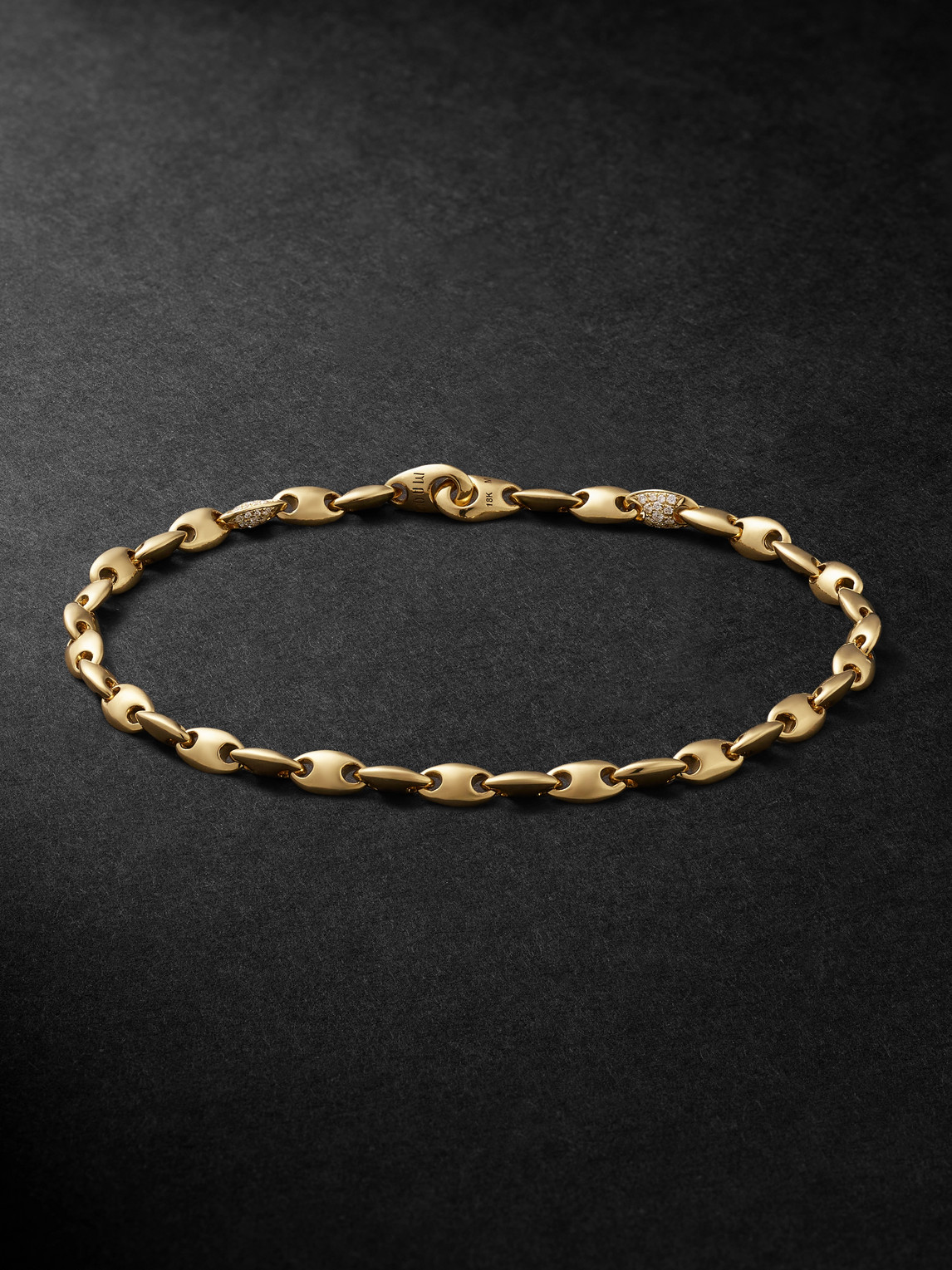 M.COHEN Neo 18-Karat Gold Diamond Chain Braceleten