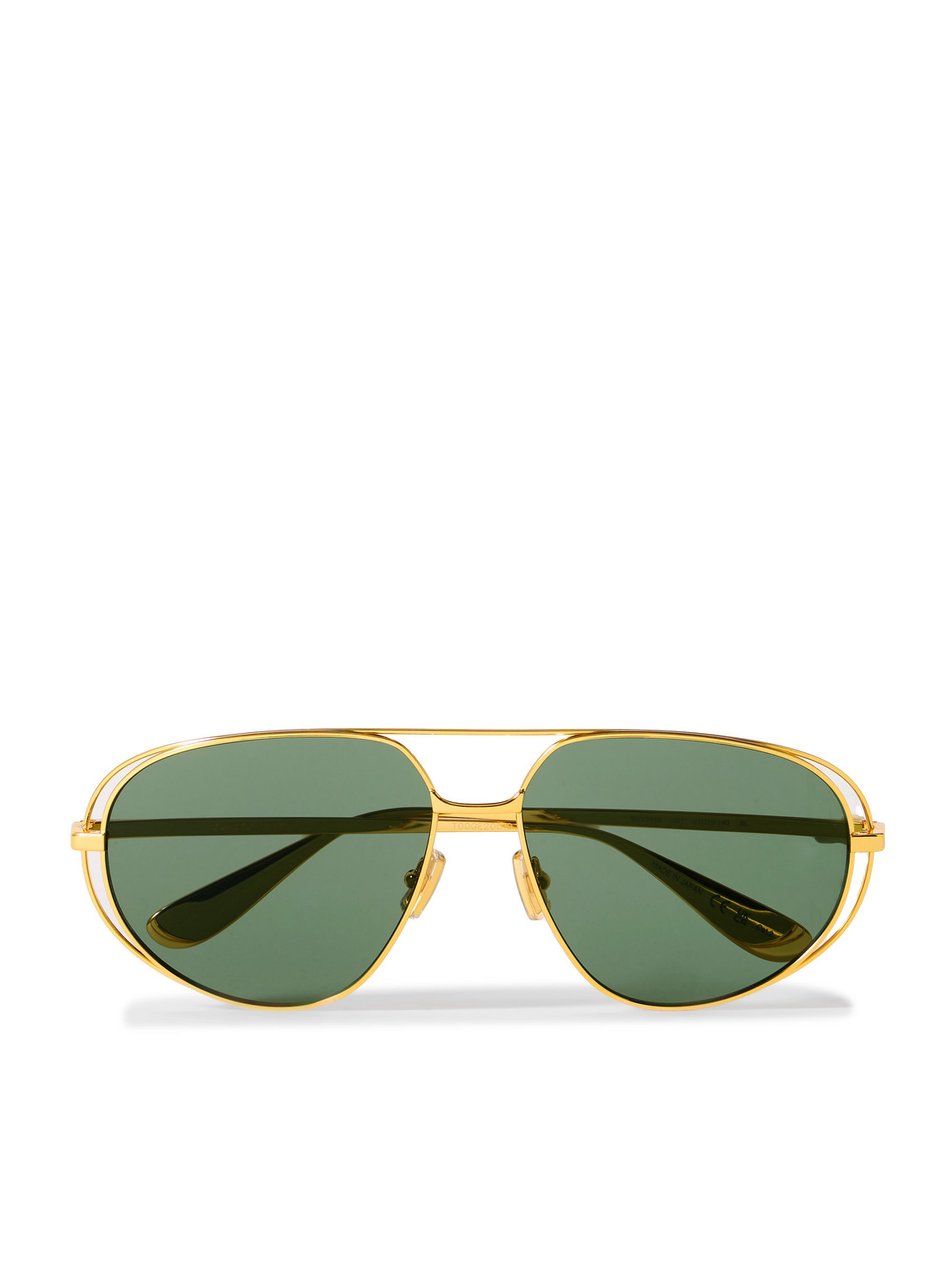 【BOTTEGA VENETA】l Aviator Sunglasses Bottega Veneta® Classic Aviator Sunglasses in Black/yellow