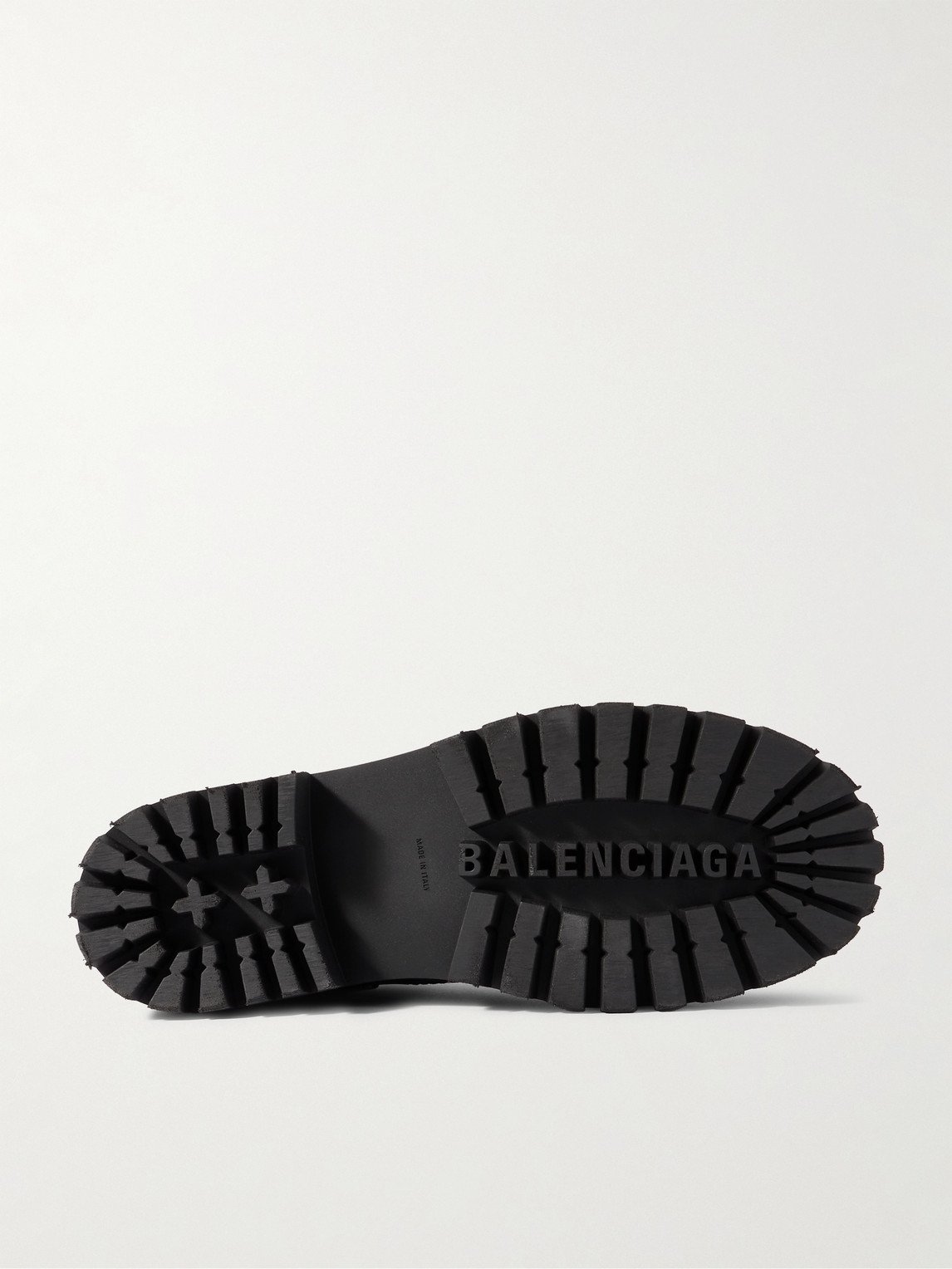 Balenciaga Leather Boot In Black