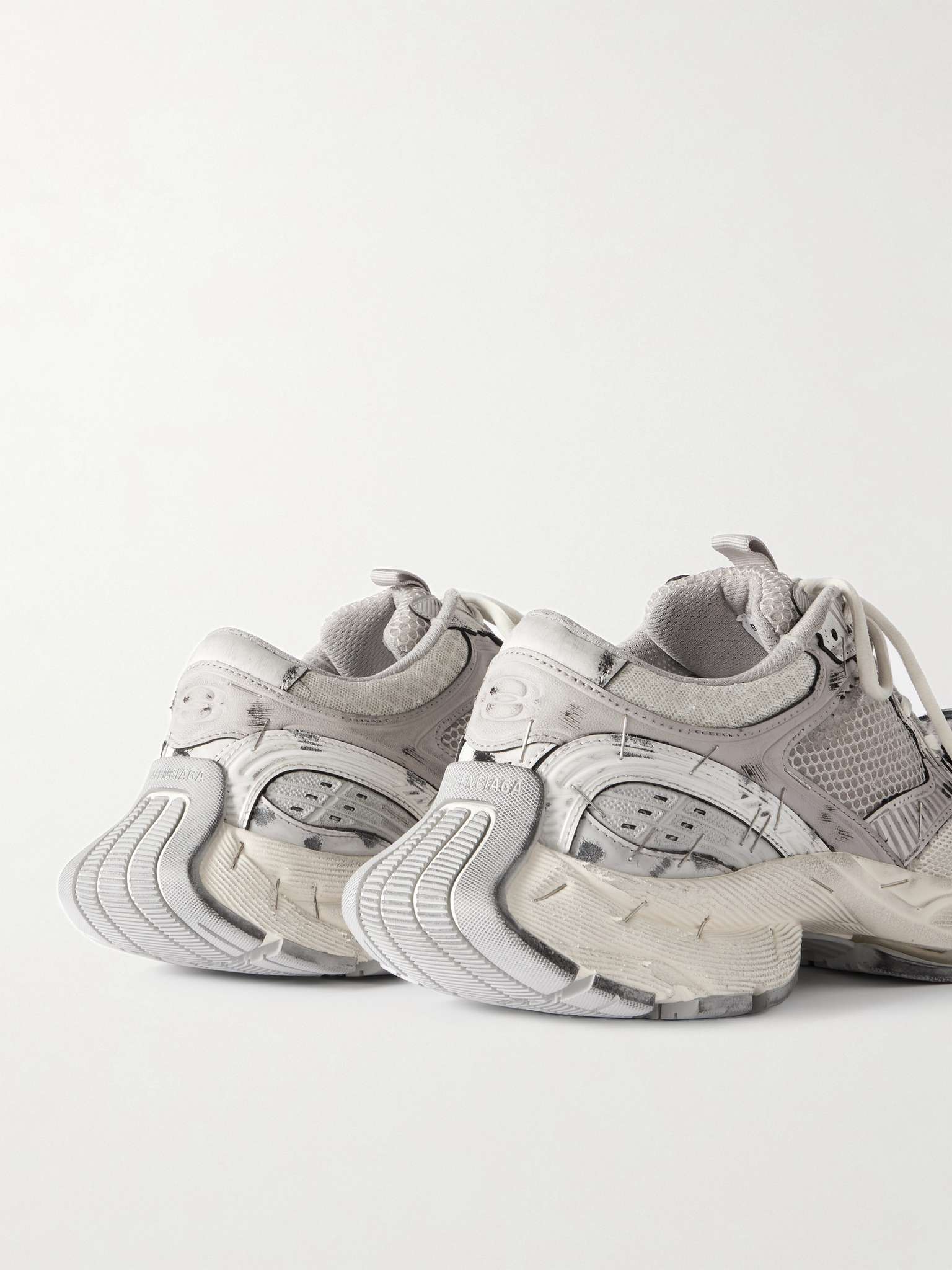 BALENCIAGA 25S SPIDER-MAN SNEAKERS IN TAUPE BROWN SYNTHETIC RUBBER