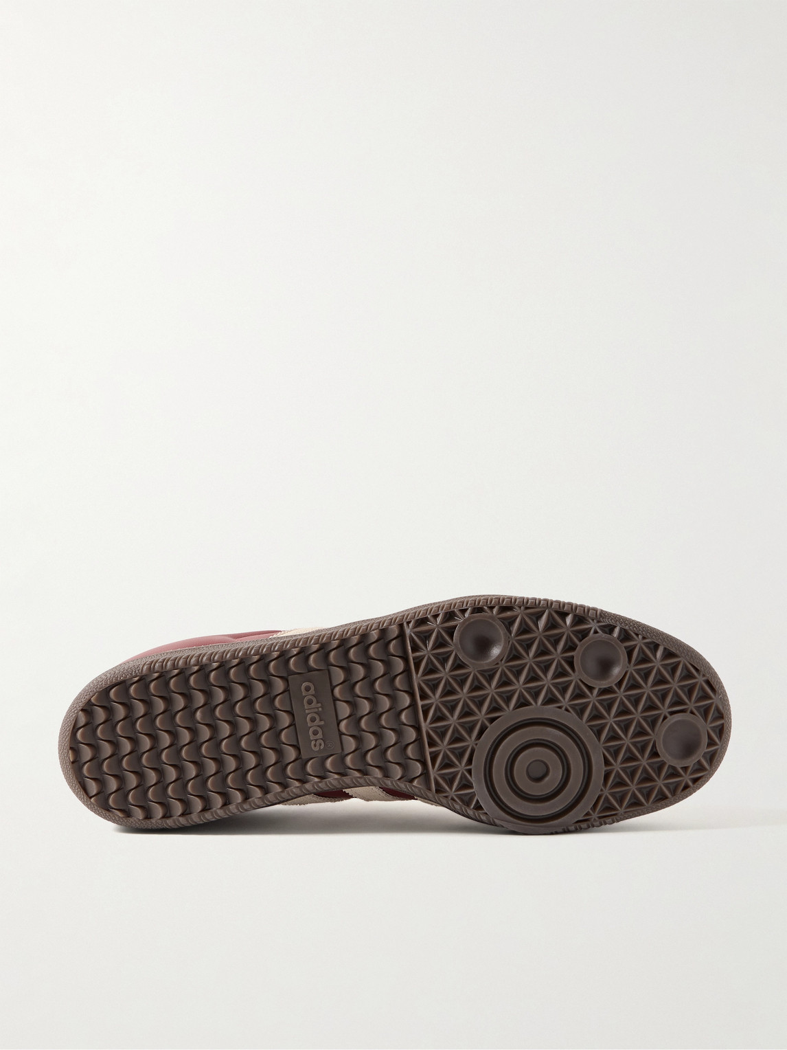 ADIDAS ORIGINALS SAMBA OG SUEDE-TRIMMED LEATHER SNEAKERS