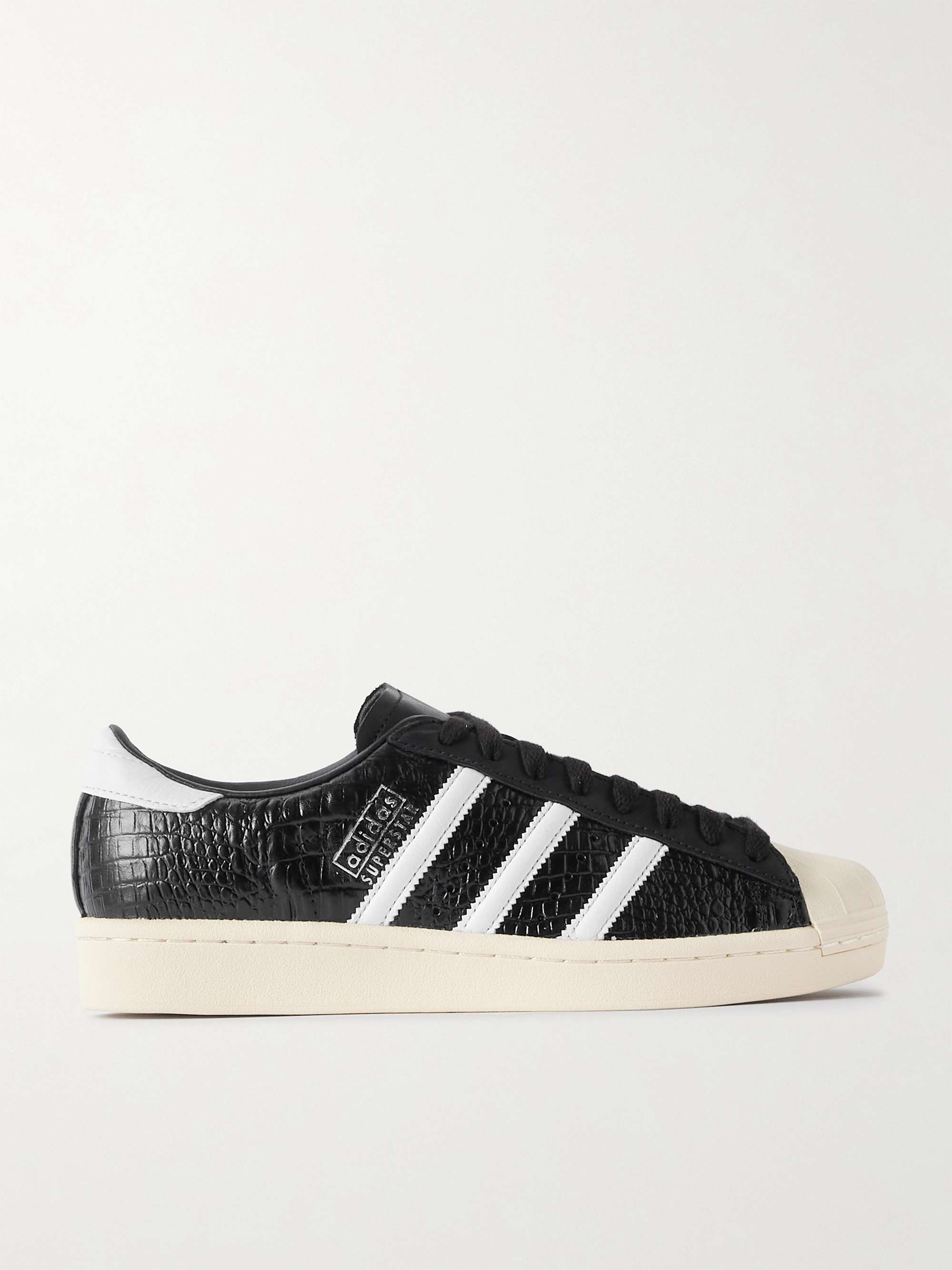 Black Superstar 82 Leather Sneakers | ADIDAS ORIGINALS | MR