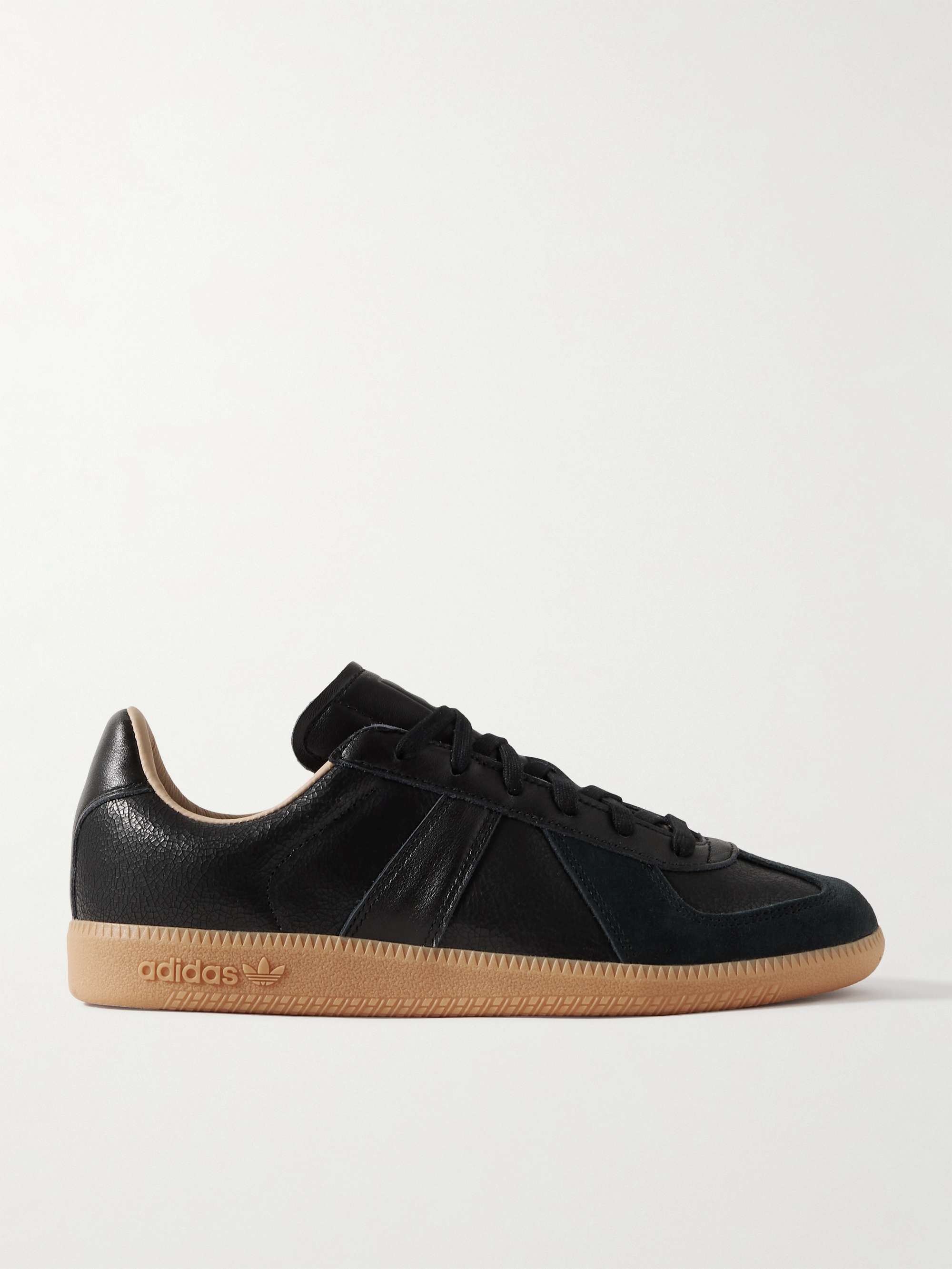 ADIDAS ORIGINALS BW Army Lux Suede-Trimmed Cracked-Leather