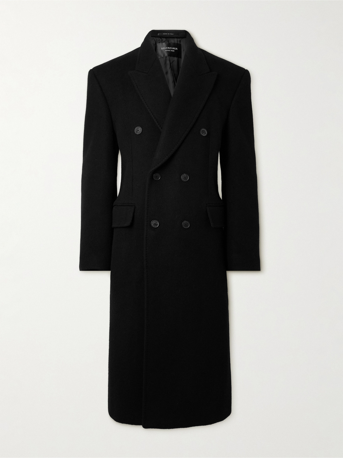 Balenciaga Oversized Double-Breasted Cashmere and Wool-Blend Felt Coat - Men