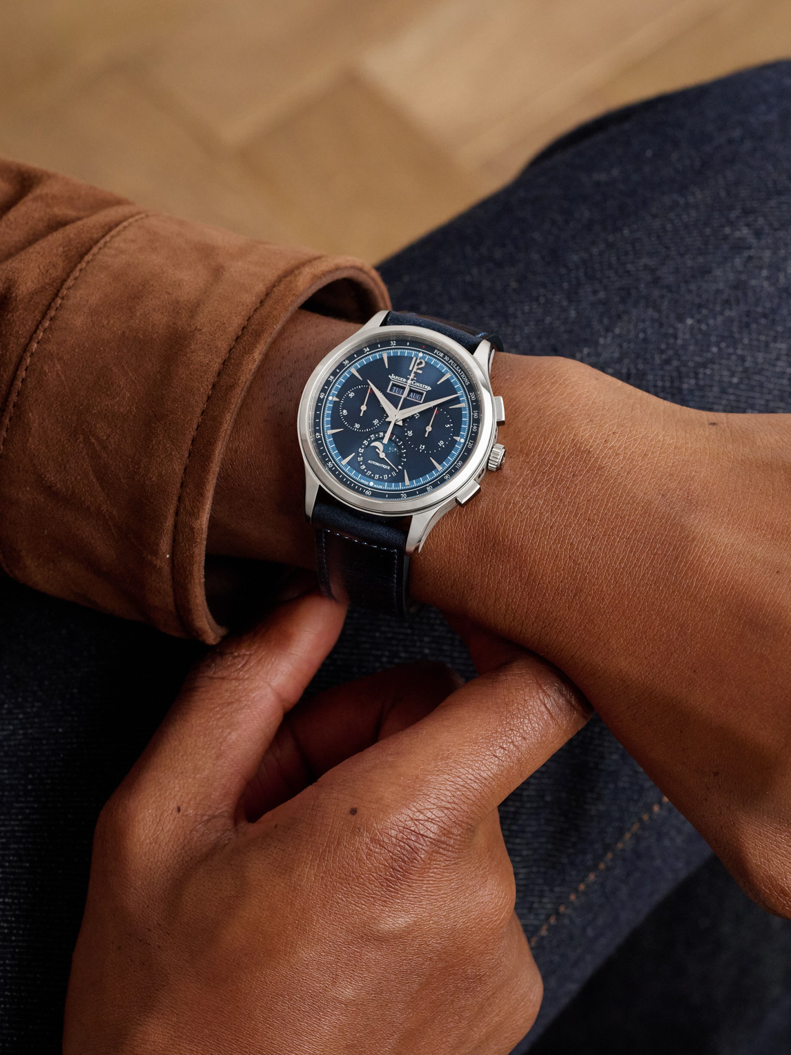 Master Control Automatic Chronograph Stainless Steel Watch, Ref. Q4138480 — 2