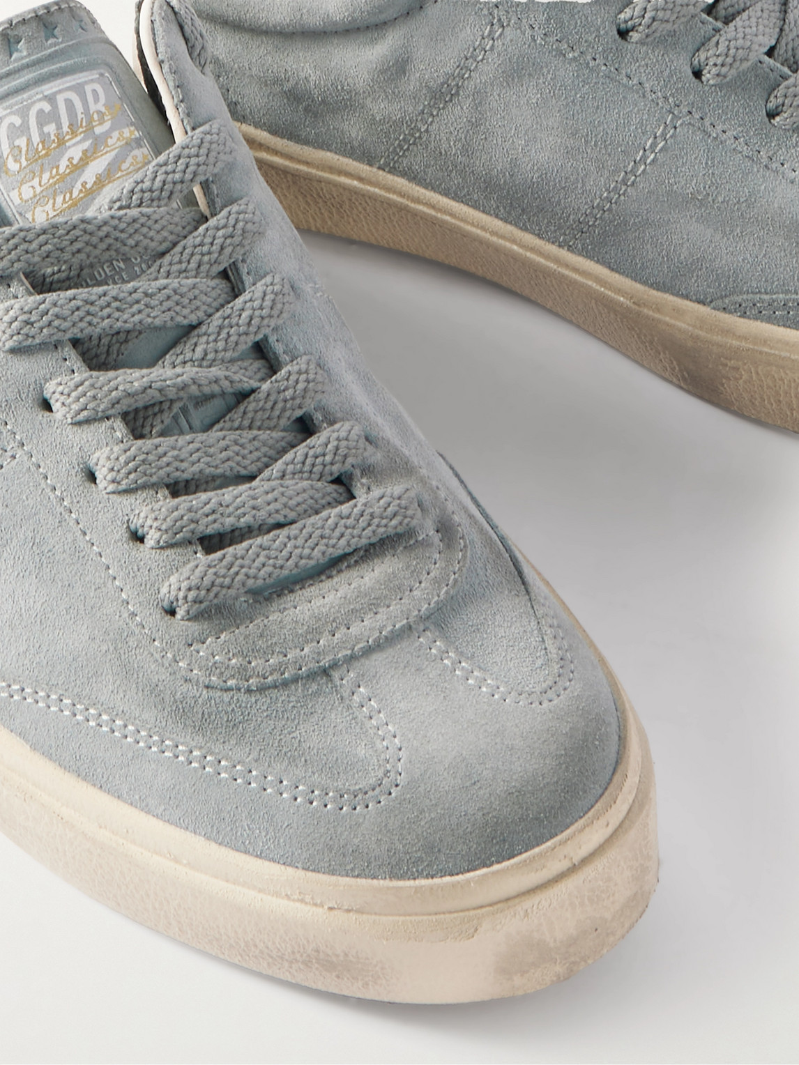 Golden Goose Low Top Suede Sneakers In Gray