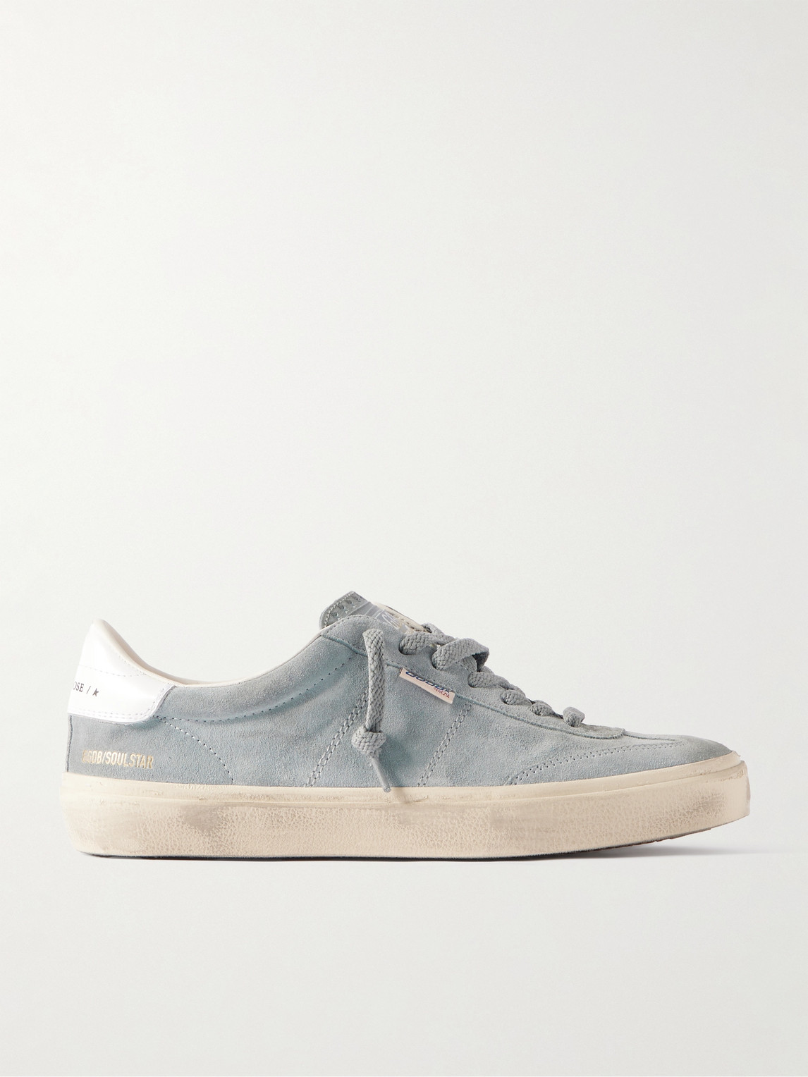 Golden Goose Soul-Star Distressed Leather-Trimmed Suede Sneakers - Men