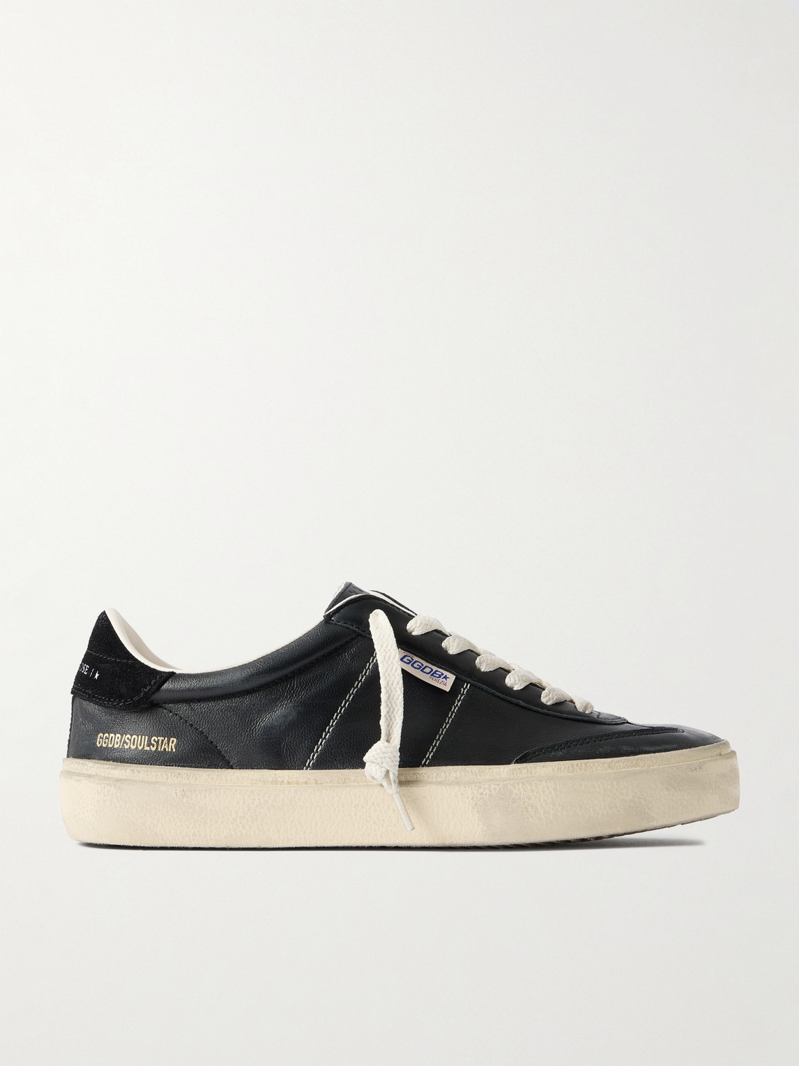 Golden Goose Soul-Star Suede-Trimmed Distressed Leather Sneakers - Men