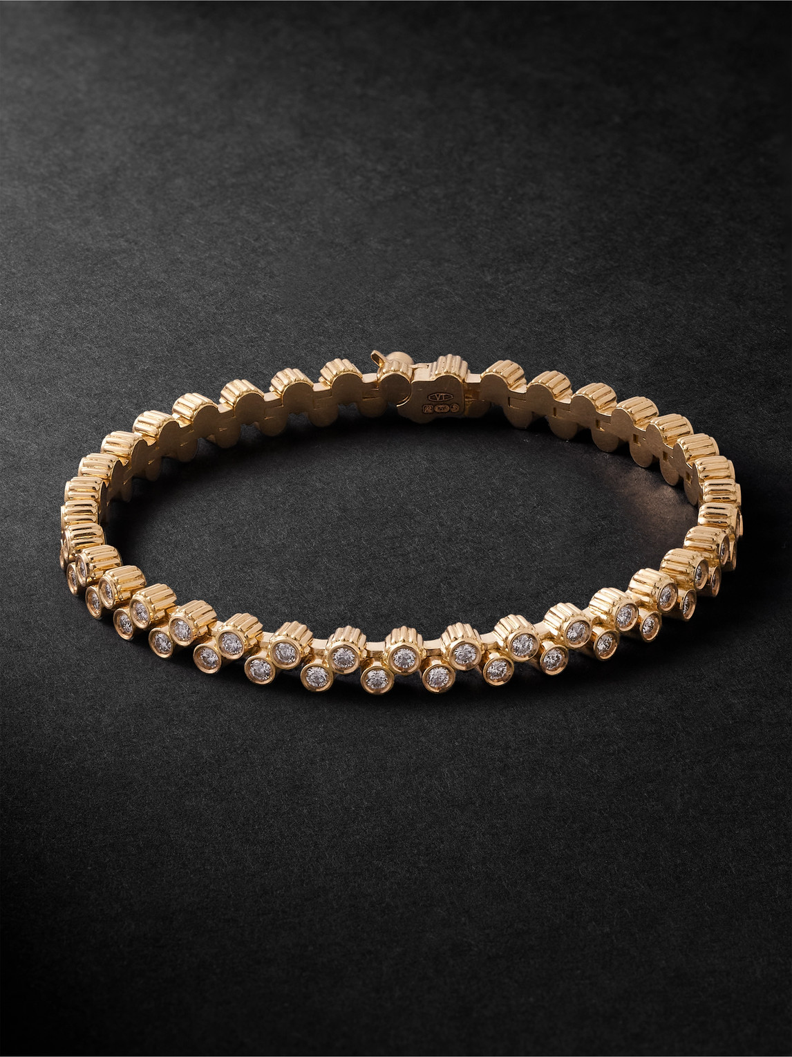 Viltier Clique 18-karat Gold Diamond Tennis Bracelet