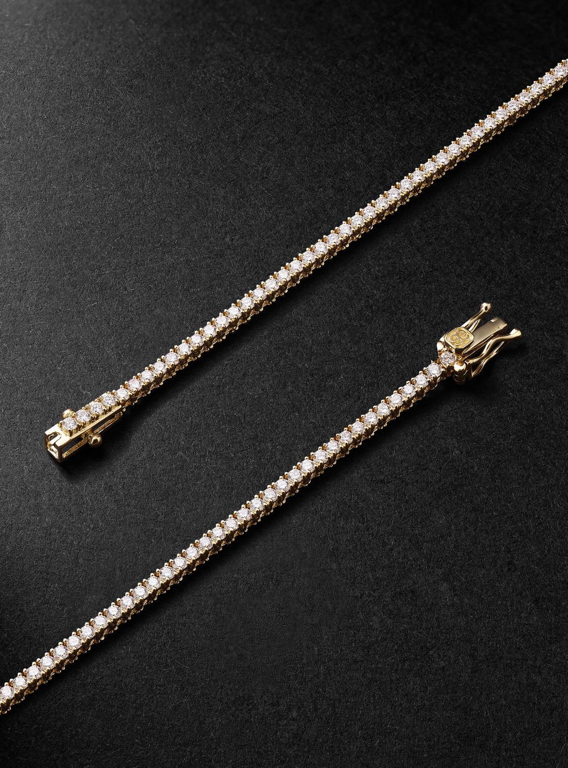 Sydney Evan 18-karat Gold Diamond Tennis Necklace In Gold