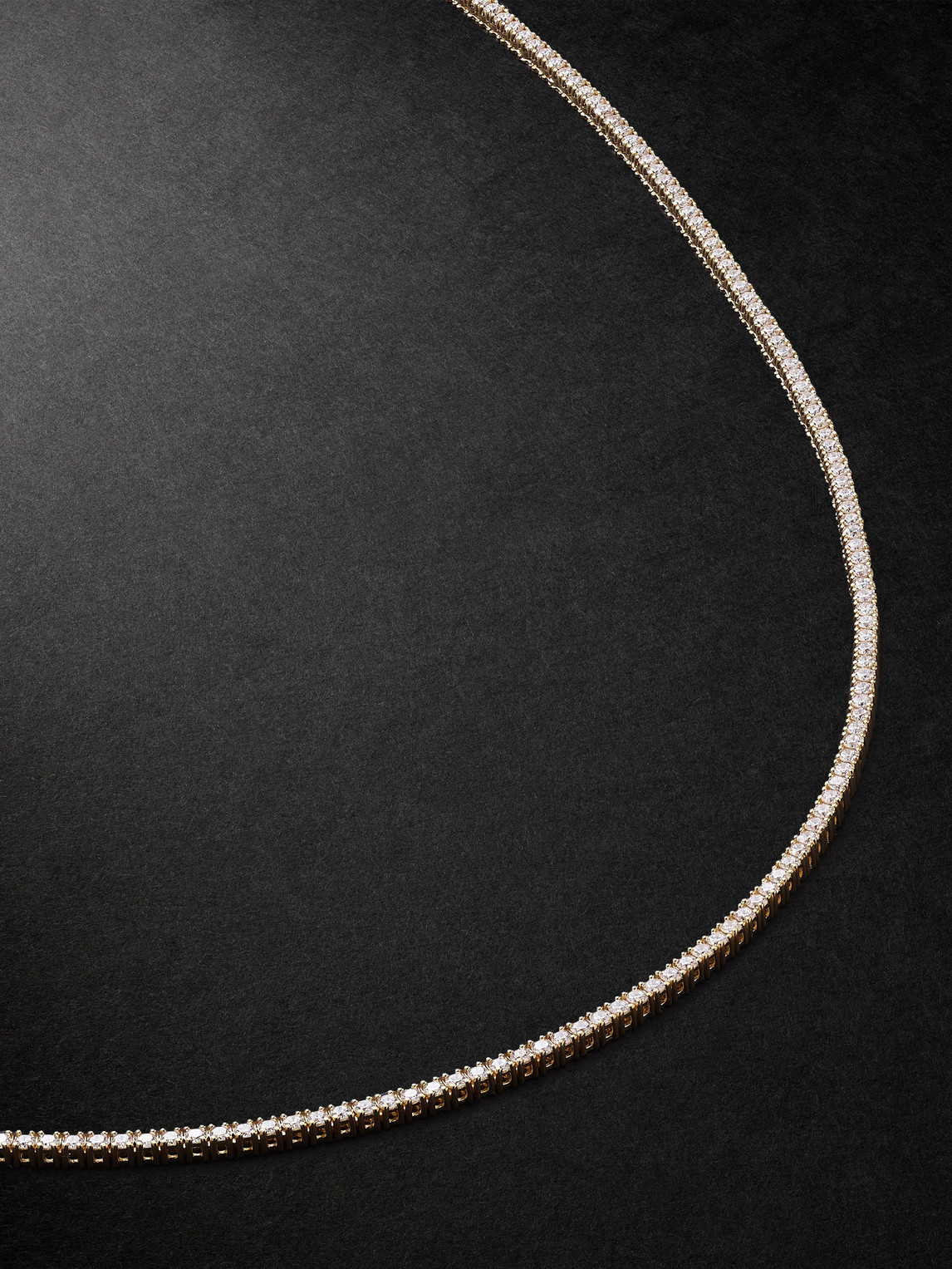 Sydney Evan 18-karat Gold Diamond Tennis Necklace