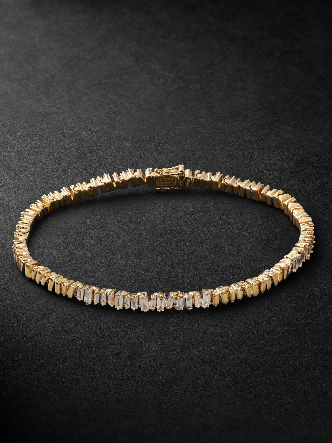 Suzanne Kalan Id Mini 18-karat Gold Diamond Tennis Bracelet