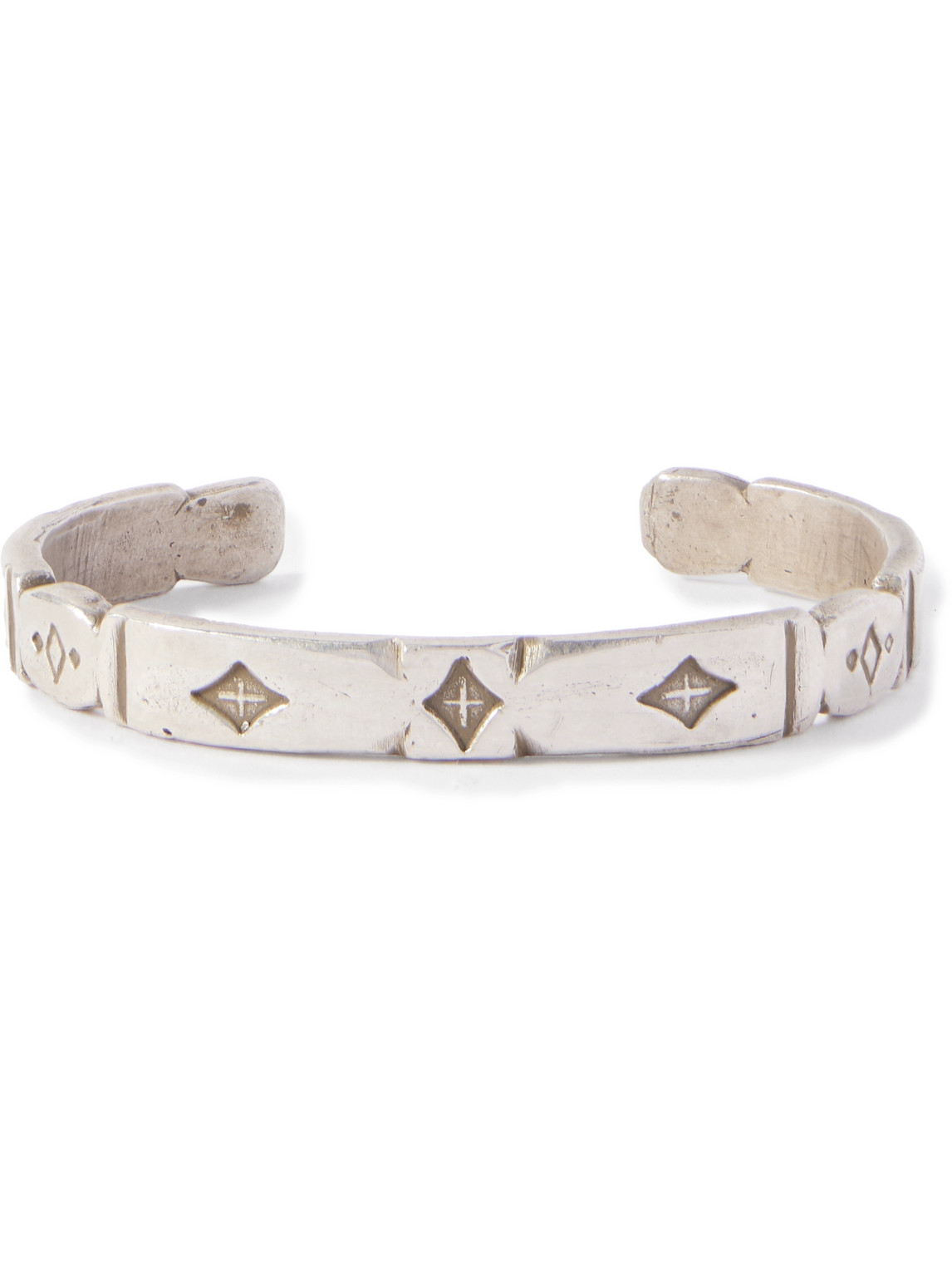 Shoreline Playa Engraved Sterling Silver Cuff