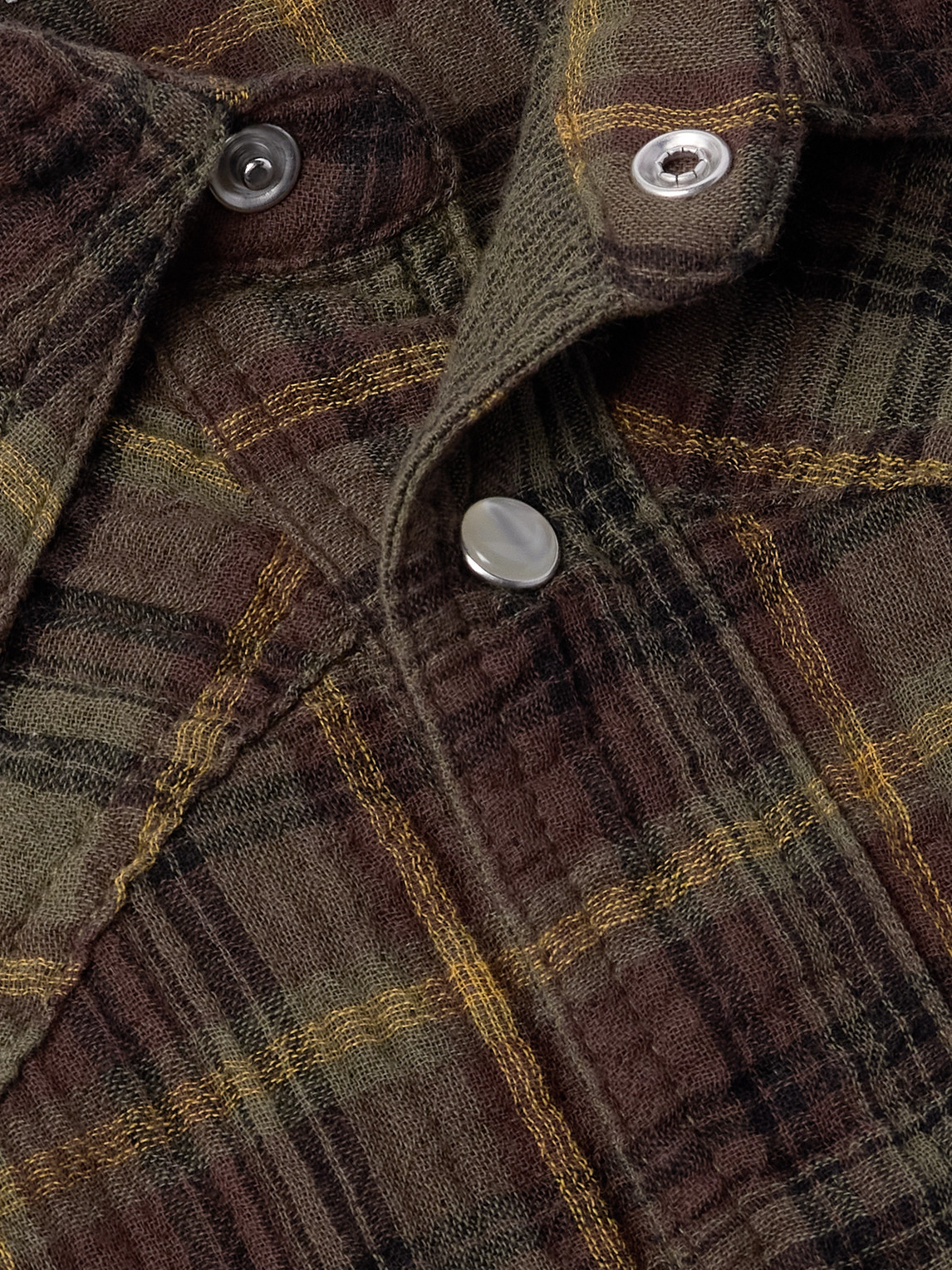 ISABEL MARANT PANEMA CHECKED COTTON-GAUZE WESTERN SHIRT