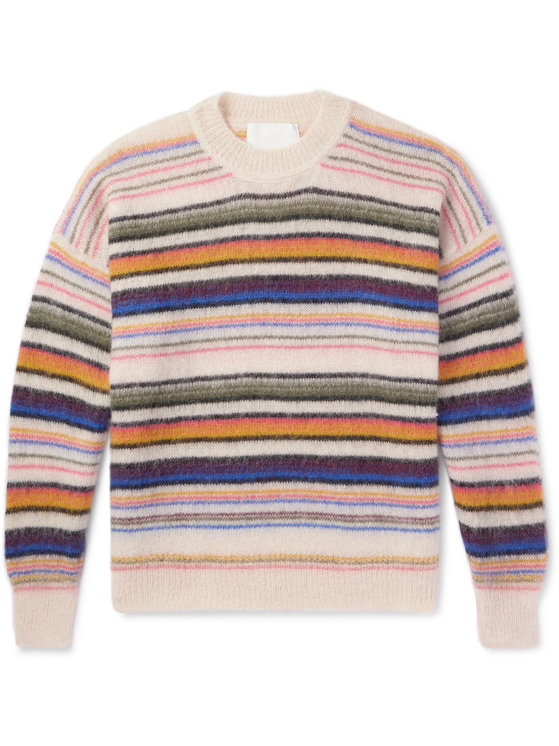 Isabel Marant Drusselh Striped Mohair-blend Sweater In Multi