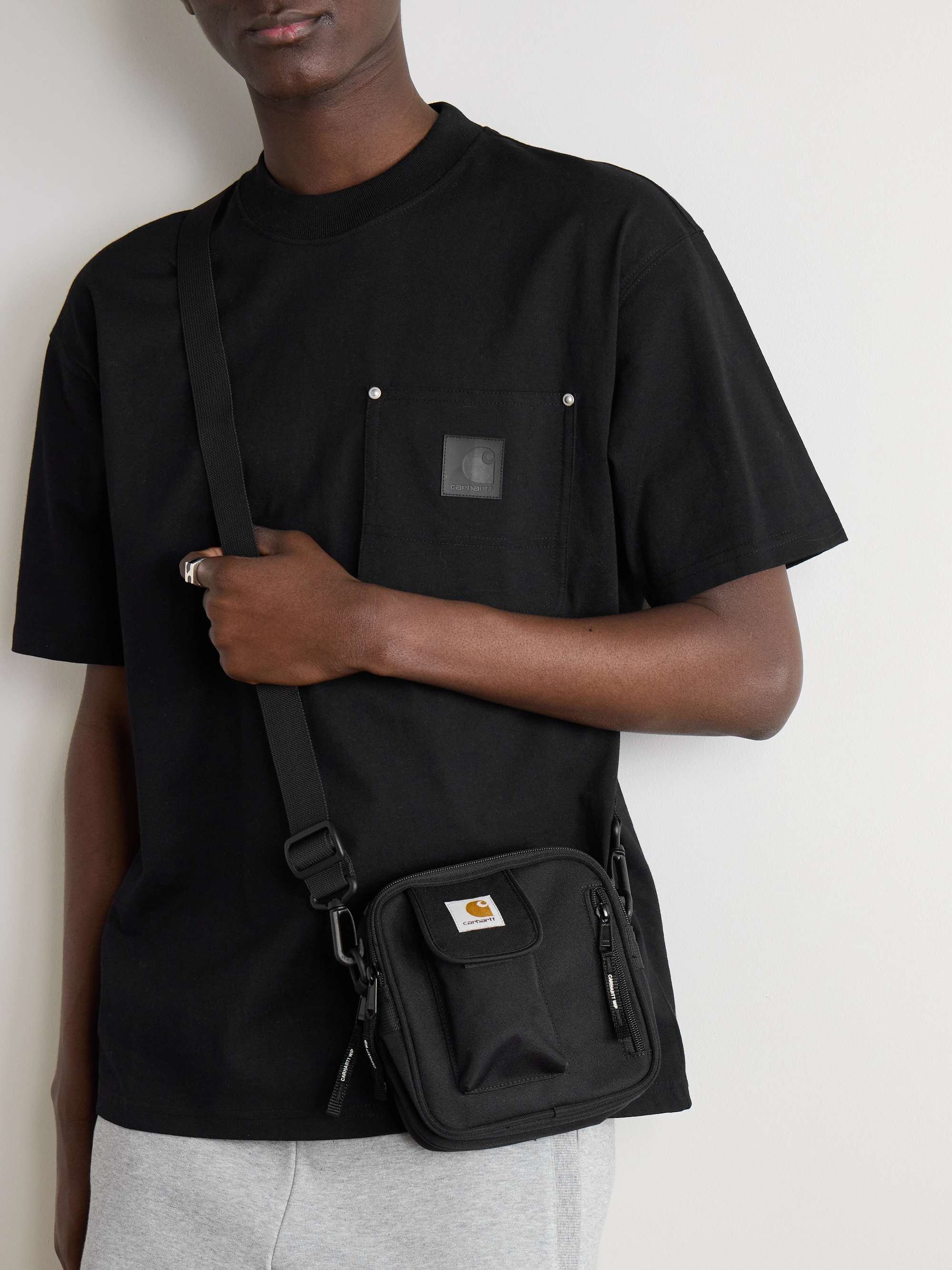 CARHARTT WIP Essentials Small Logo-Appliquéd Recycled-Canvas Messenger Bag