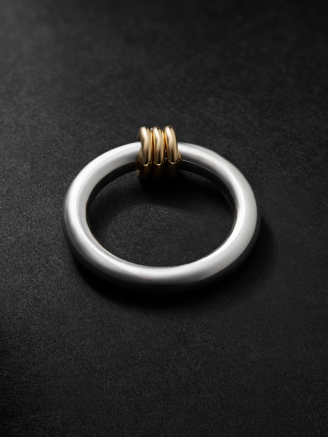 Spinelli Kilcollin Sirius Max Sg Sterling Silver And 18-karat Gold Ring In Silver
